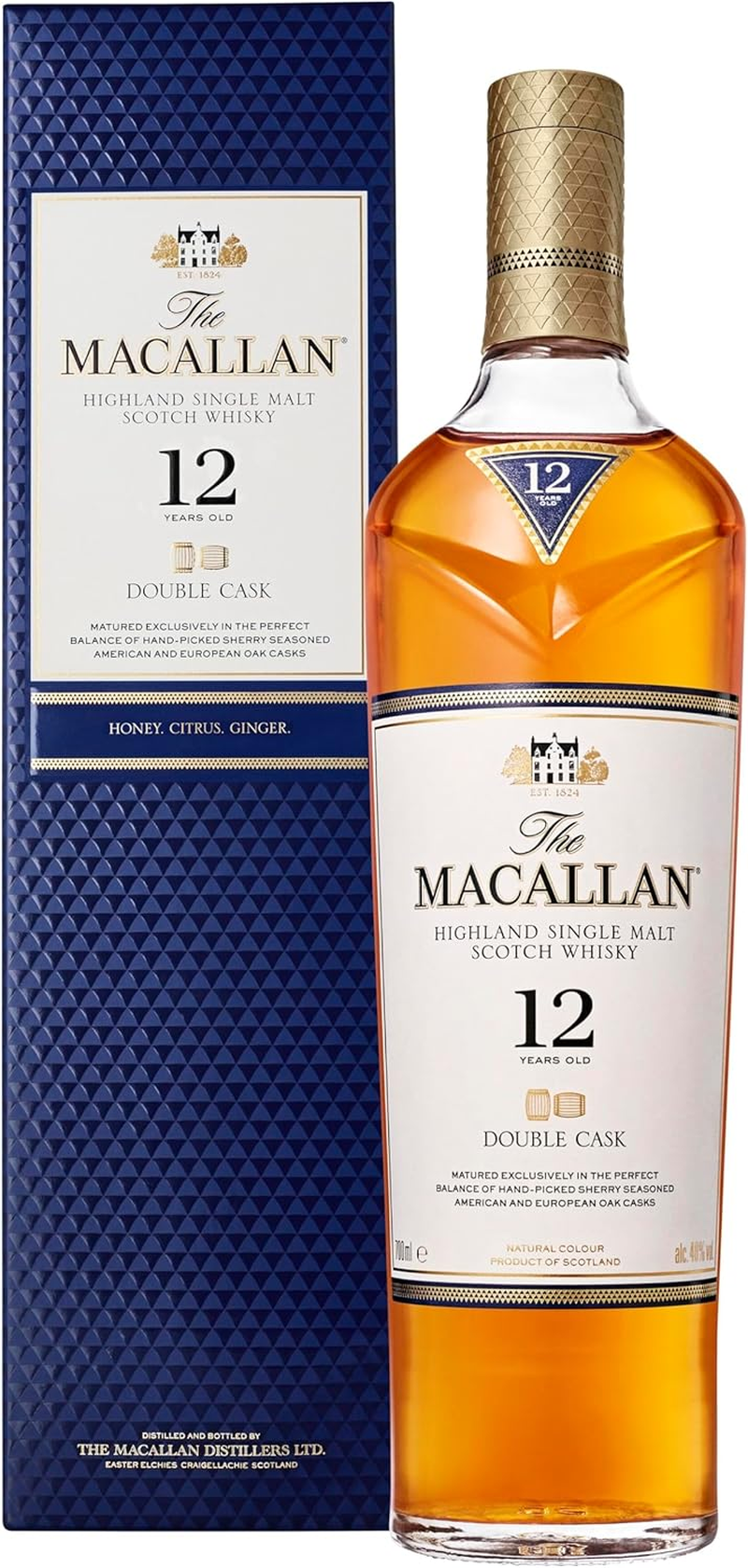 The Macallan 12 Year Old Double Cask Single Malt Scotch Whisky 700Ml Bottle