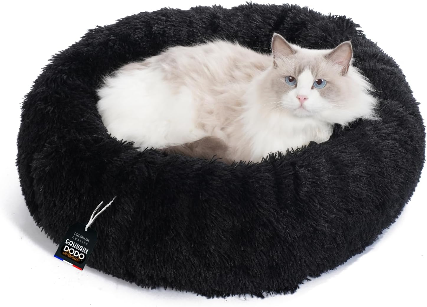 One PETS-TOP&reg; Dog Bed Medium Dogs [With Washable Cover] - Dog Basket, Cat Bed, Sleeping Places & Furniture for Dogs Long Dog Basket, Dog Bed, 80 Cm Diameter, Pearl Grey