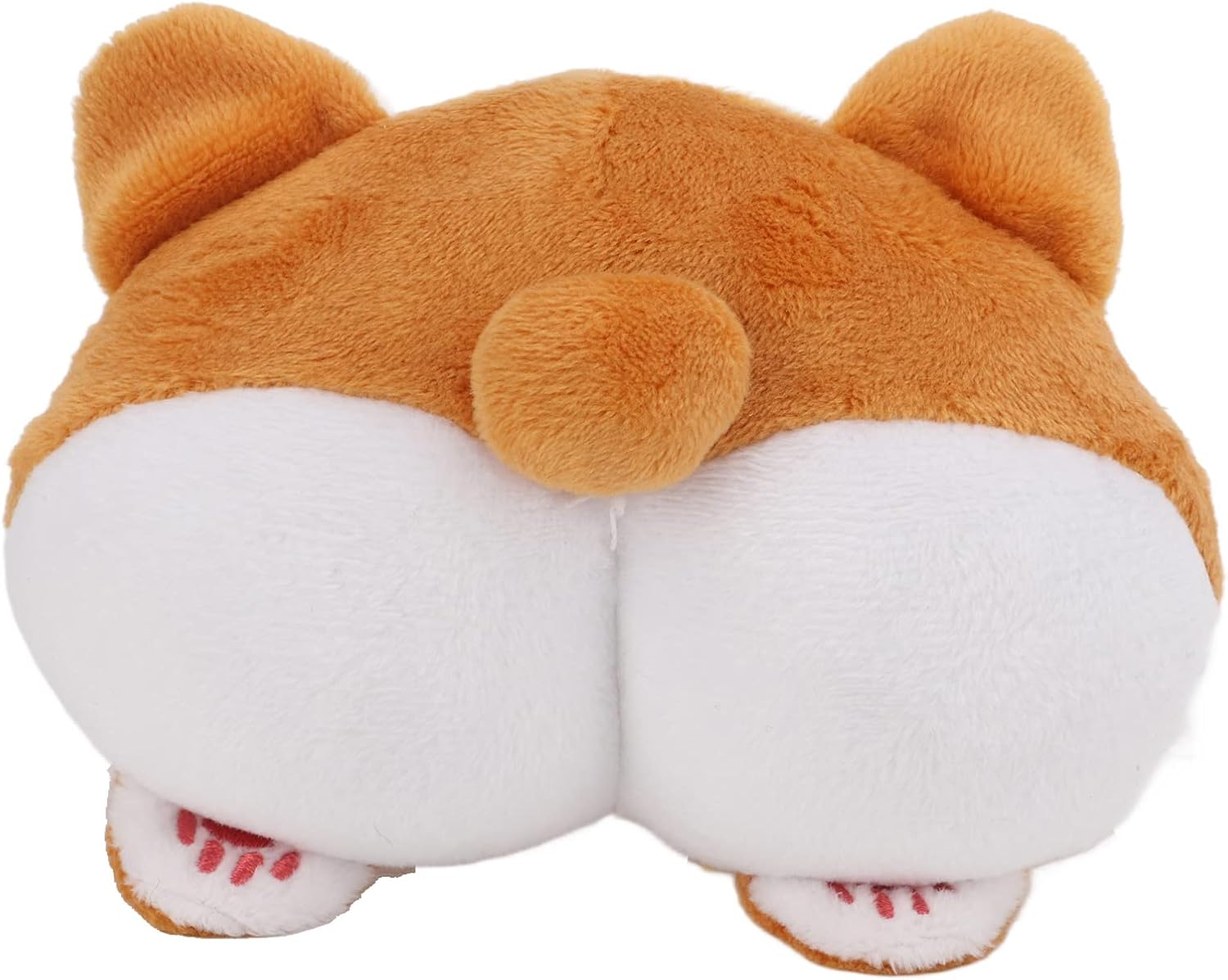 Plush Squeaky Dog Toys, Corgi Ass Plush Squeaky Toy Cleaning Teeth Pet Chew Toys, Attractive and Funny Puppy Squeaky Teething Toys for Small and Medium Sized Dogs image number 5