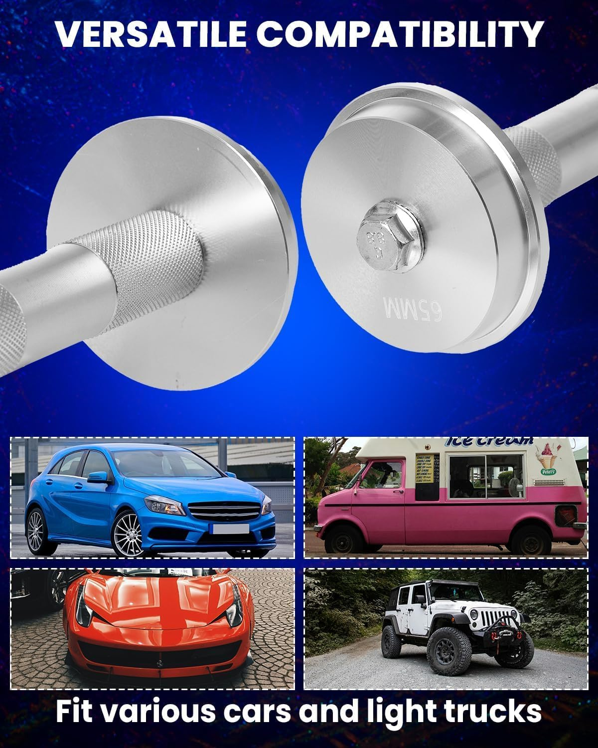 Bearing Press Kit, 10Pc Bearing Race and Seal Driver Set with Seal Driver and 9 Bearing Adapters, Seal Installer Bearing Driver Kit for Bearing Installation image number 1