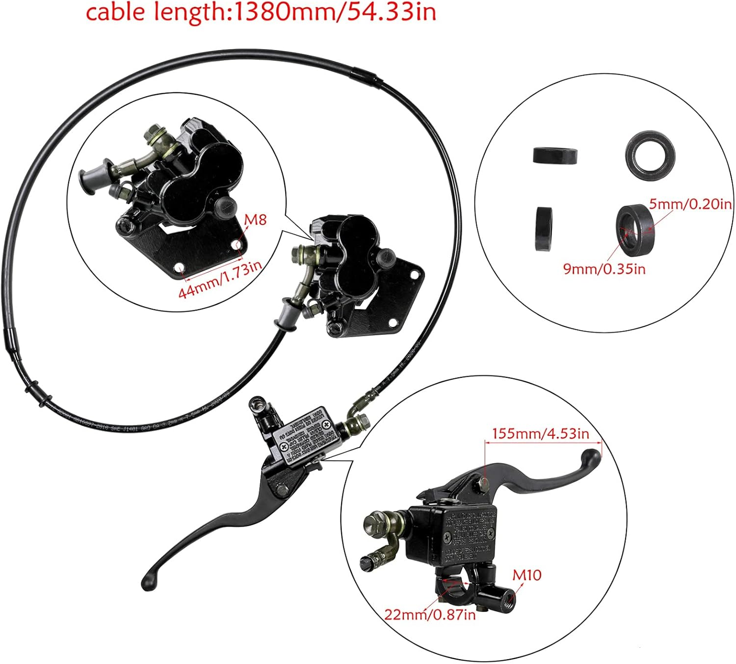 YC Yier 19" Front Wheel 70/100-19 Tire Rim + Brake Assembly for Dirt Pit Bike Motocross Offroad Taotao Apollo SSR Thumpstar 125Cc 150Cc 200Cc 250Cc image number 1