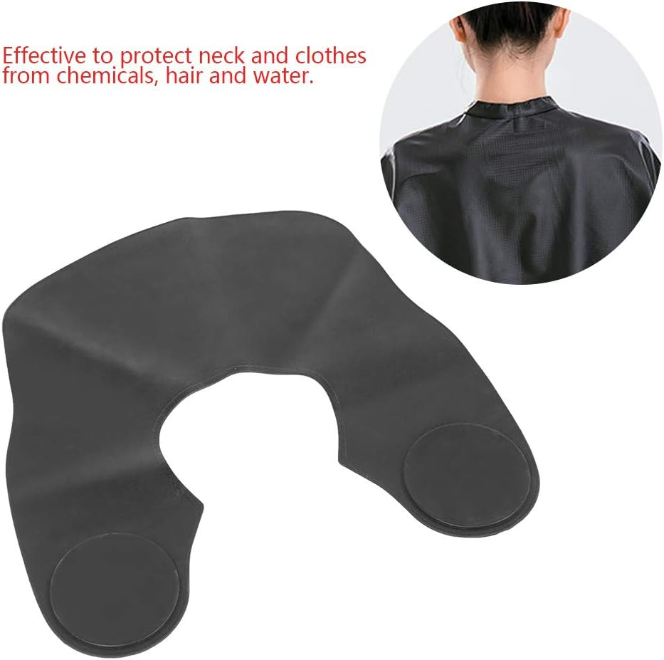 Hair Cutting Collar, Silicone Salon Hairdressing Pad Haircut Guard Shield Rubber Neck Weighted Dye Cape Wrap Closure Waterproof Shawl for Barber Shop Home Stylist Shampoo Coloring Styling Accessory image number 5