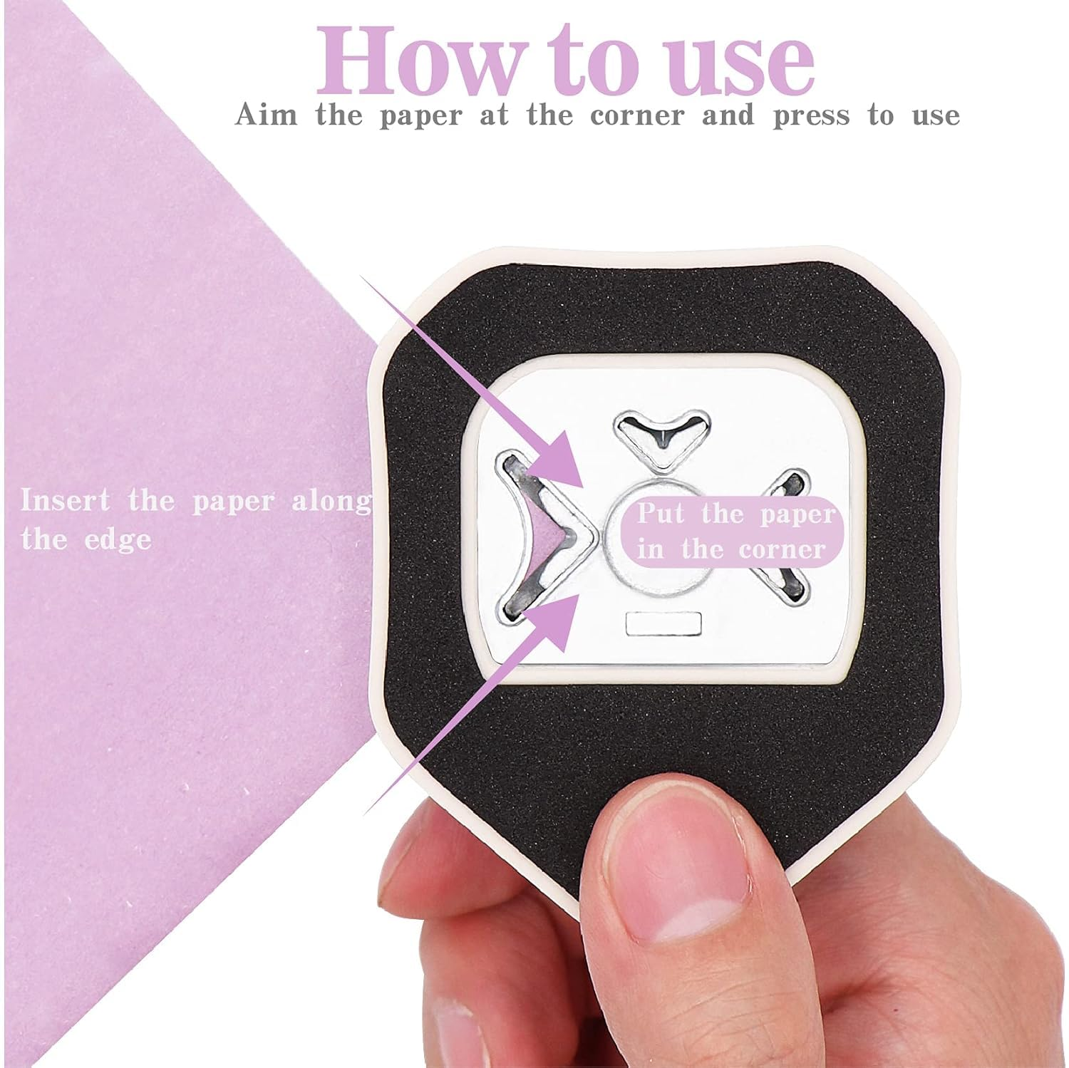 Rounded Corner Punch, 3-In-1 Paper Cutter 4Mm, 7Mm, 10Mm 3 in 1 Corner Cutter for Paper Crafts, Laminator, Cardstock, DIY Projects, Photocards, Card Making and Scrapbooking image number 4