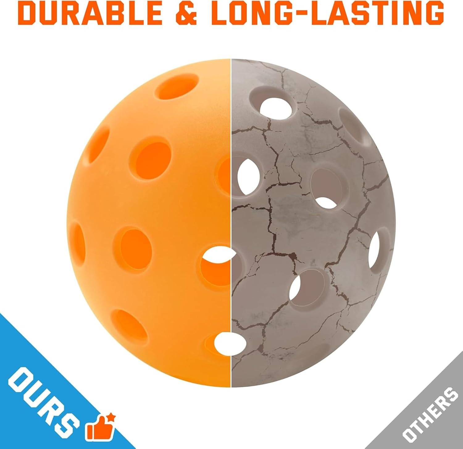 Outdoor Pickleball Balls with Mesh Bag, 40 Holes Pickleball Balls Outdoor, High Bounce Compatible with All Pickleball Paddles, Perfect for Beginners and Intermediate Players(12Pcs)