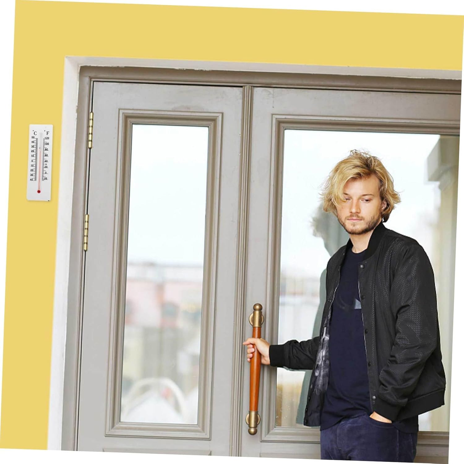 2Pcs Thermometer Key Hider Box Outdoor Wall Mountable Decorative Key Storage and Valuables Easy to Install Weather-Resistant Plastic Design