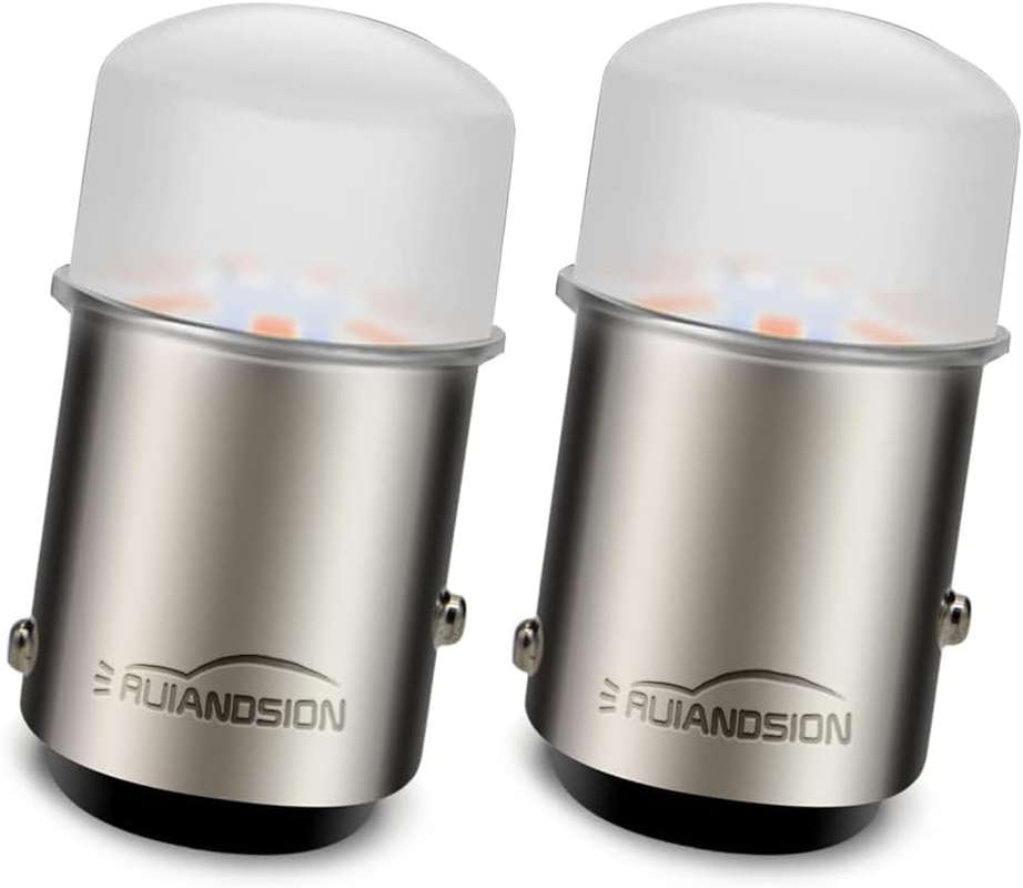 Ruiandsion 1157 BAY15D LED Bulb 12V 2057 2357 7528 Red 3014 9SMD LED Chipsets Replacement for Car RV Camper Brake Stop Parking Tail Lights (Pack of 2) image number 2