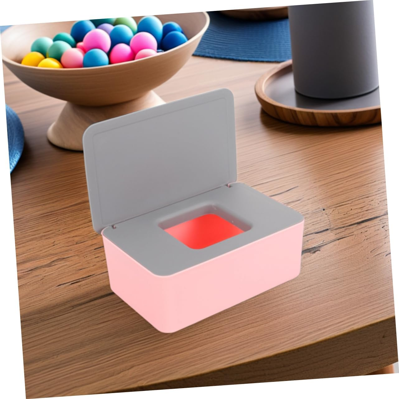 2Pcs Compact Wet Tissue Box Portable Wipes Container Seal Elegant Storage Case image number 2