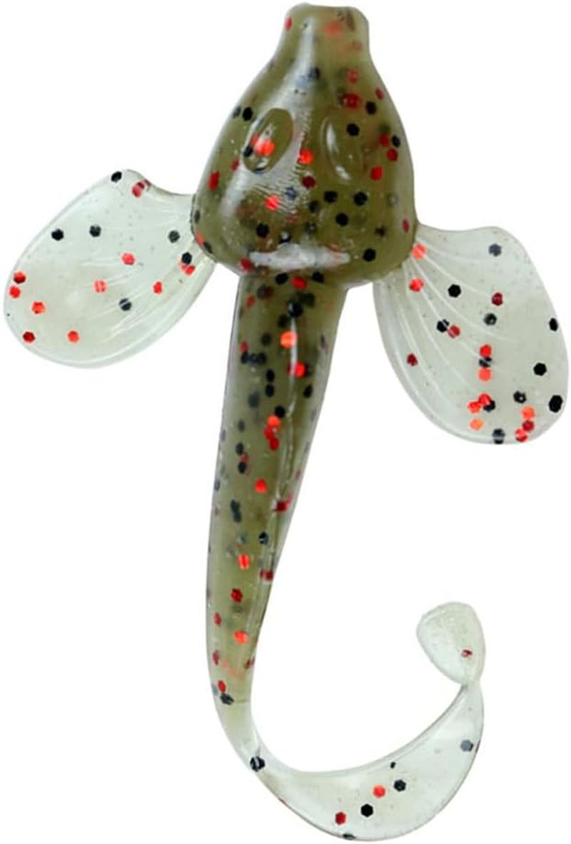 6 PCS Soft Plastic Fishing Lure Tackle Paddle Tail Flathead Bream Bass Cod Lures - Dark Green image number 3