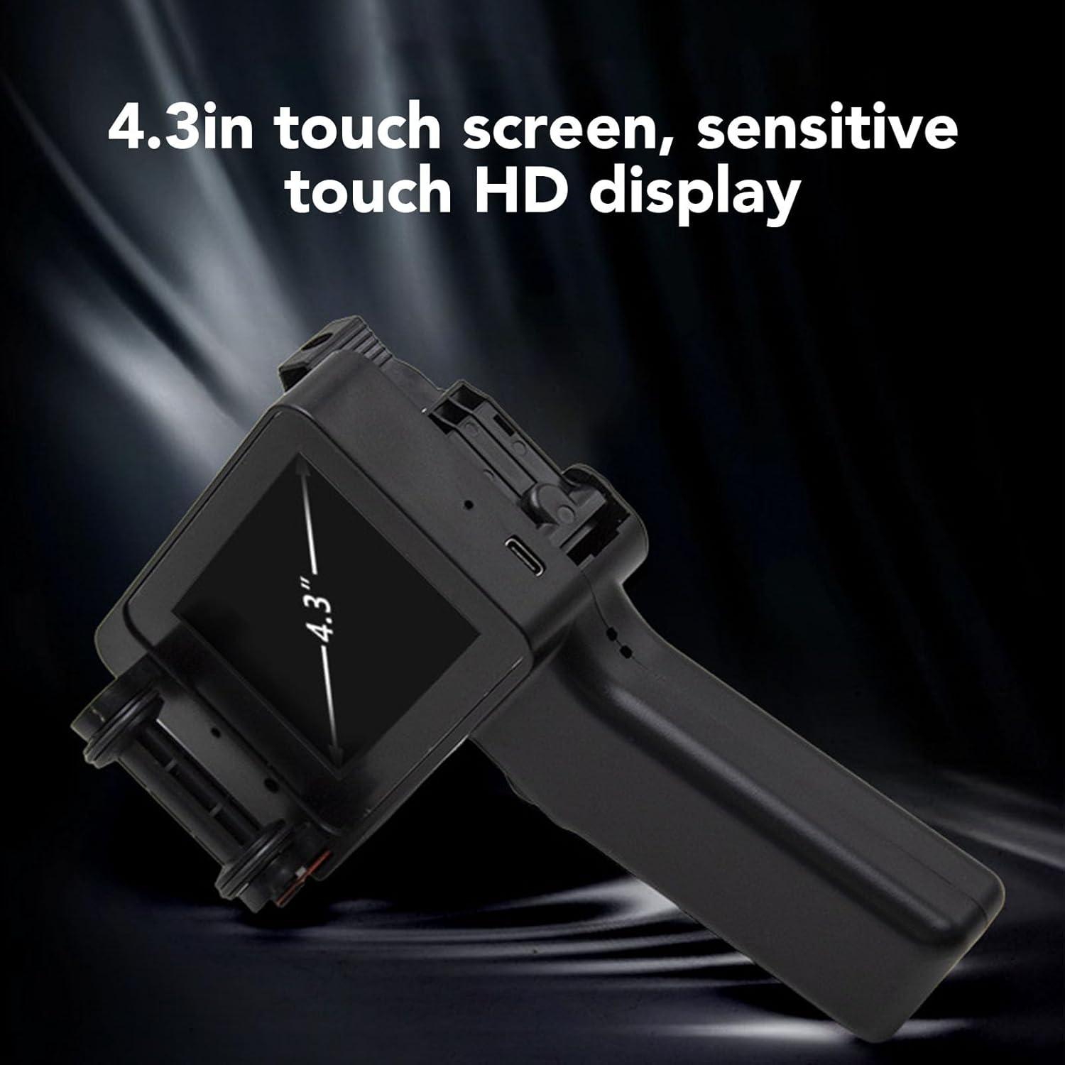 Cryfokt Handheld Inkjet Printer Gun, Portable Handheld Printer with HD LED 4.3In Touch Screen, Without, 2-12.7Mm / 0.08-0.5In Handheld Label Printer for Text Qrcode Barcode image number 5