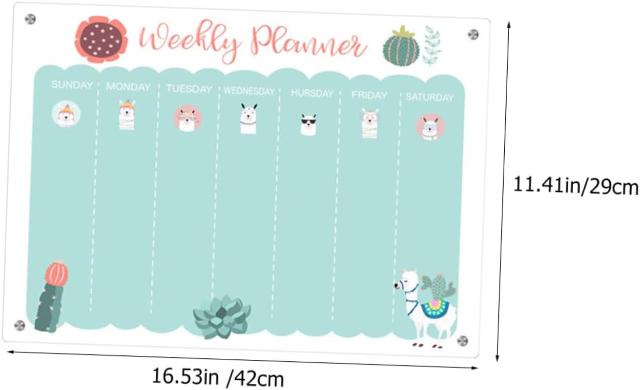 NUOBESTY Magnetic Fridge Board Dry Erase To-Do List Daily Schedule Message Board image number 6