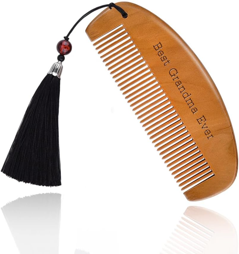 Unique Birthday Gifts for Grandma Nana Gigi Best Grandma Ever Hair Comb for Grandmother Gift from Grandkids Grandchildren Personalized Grandma Christmas Retirement Gift from Granddaughter Grandson image number 2