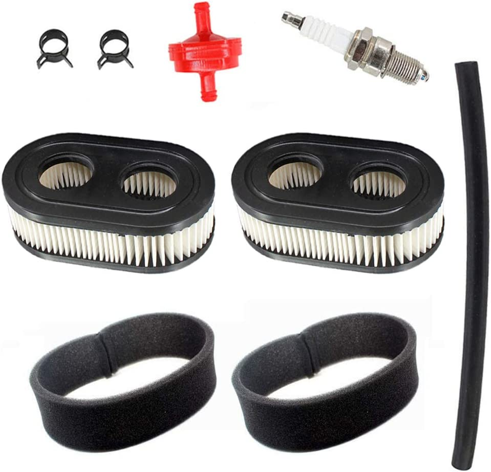 HURI 2 Air Filter Pre Filter & Spark Plug Fuel Filter Kit for Briggs & Stratton 593260 798339 798452 500 500E 500EX 550E 550EX 625 625E 625EX 675EXI 575EX 725EXI 5000E (AU Shipping) image number 5