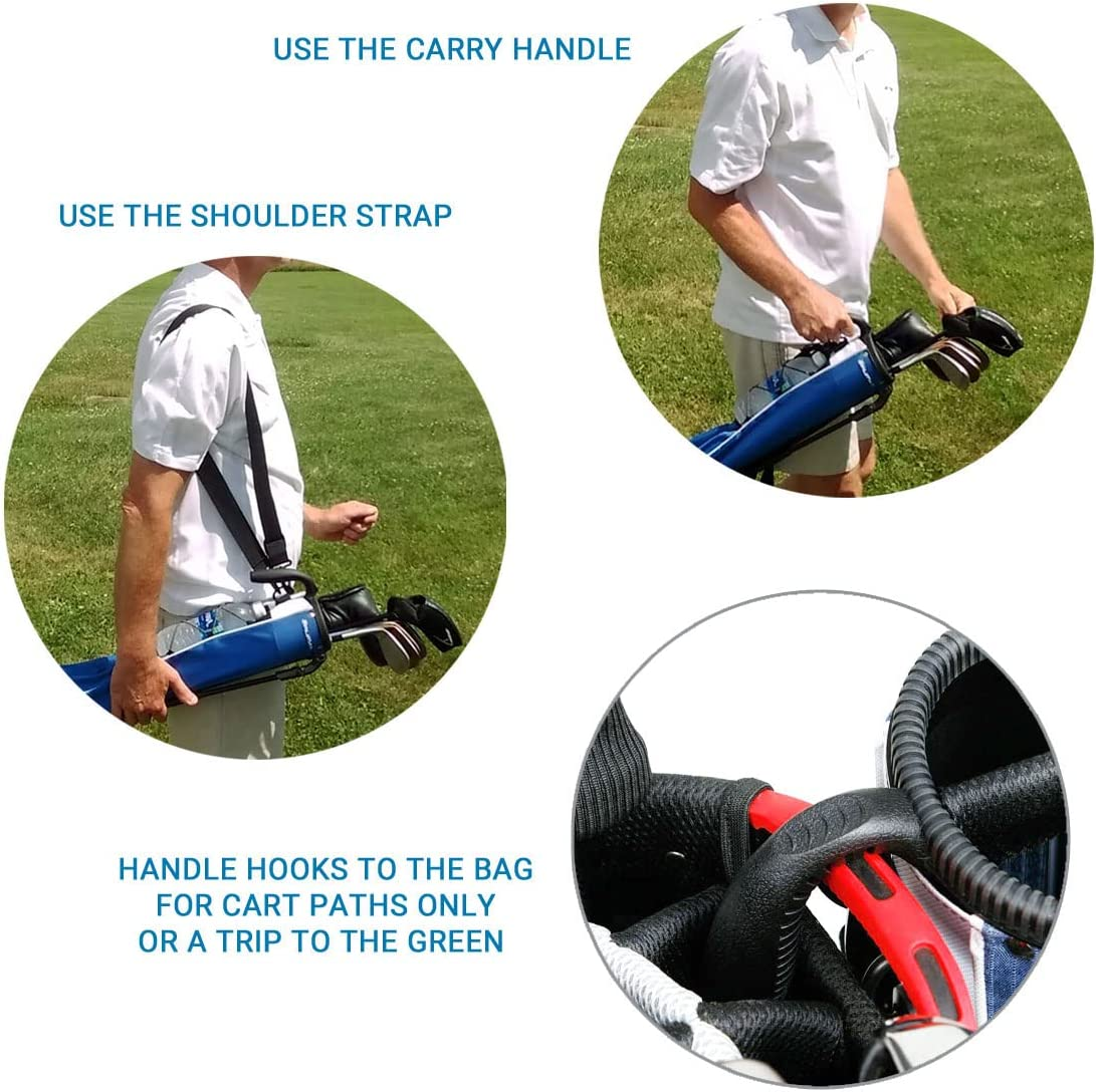 Orlimar Pitch &lsquo;N Putt Golf Lightweight Stand Carry Bag - Blue image number 2