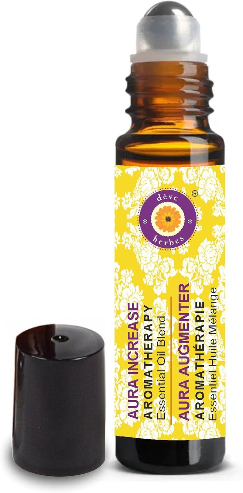 Deve Herbes AURA INCREASE - Aromatherapy Essential Oil Blend of Frankincense, Ylang Ylang, Geranium, Sandalwood & Lavender Essential Oils 10Ml (0.33Oz) image number 1