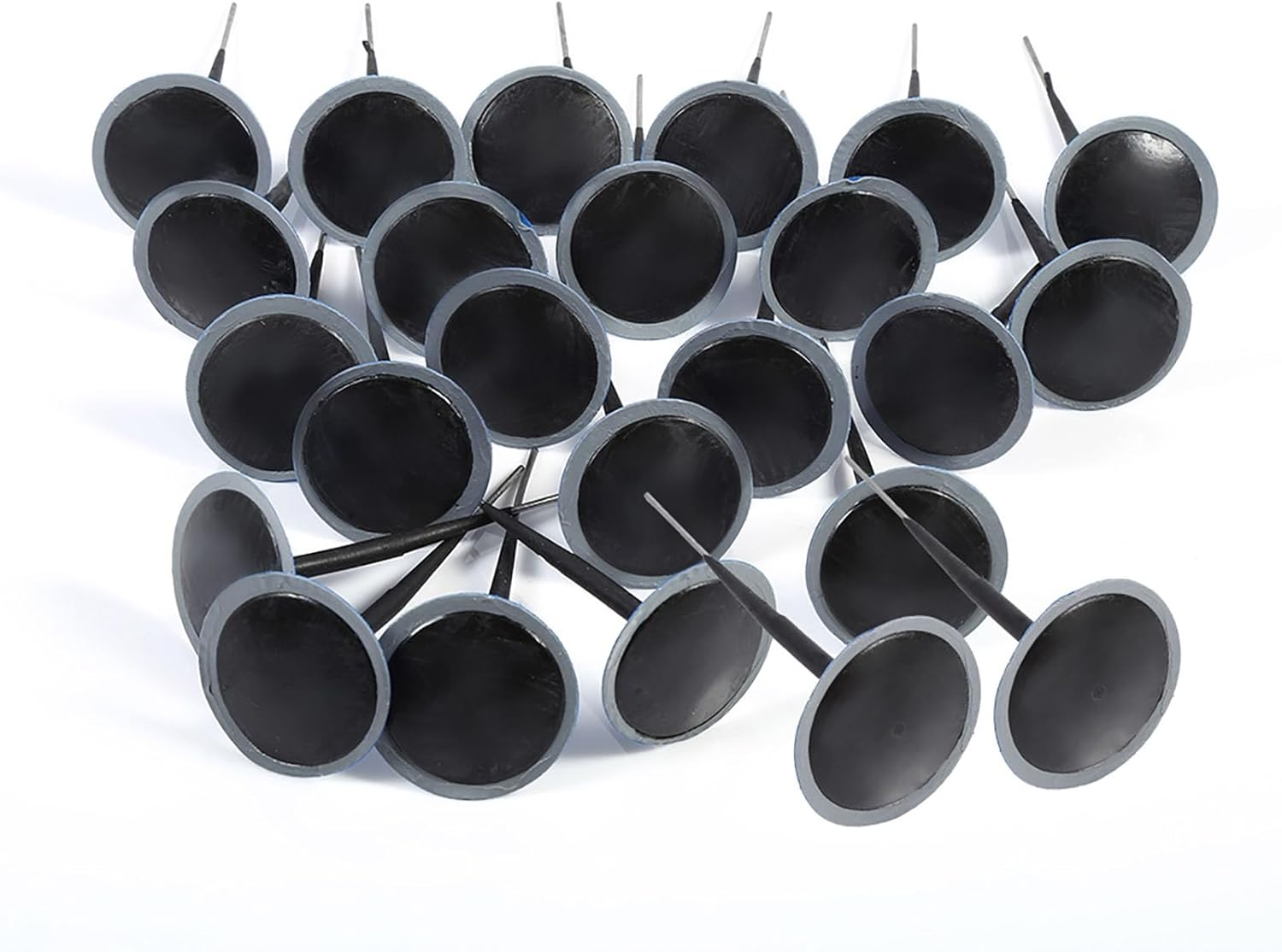 Akozon 24Pcs Highquality Rubber Auto Tubeless Tyre Puncture Repair Wired 4.5Mm Mushroom Plug Patch image number 2