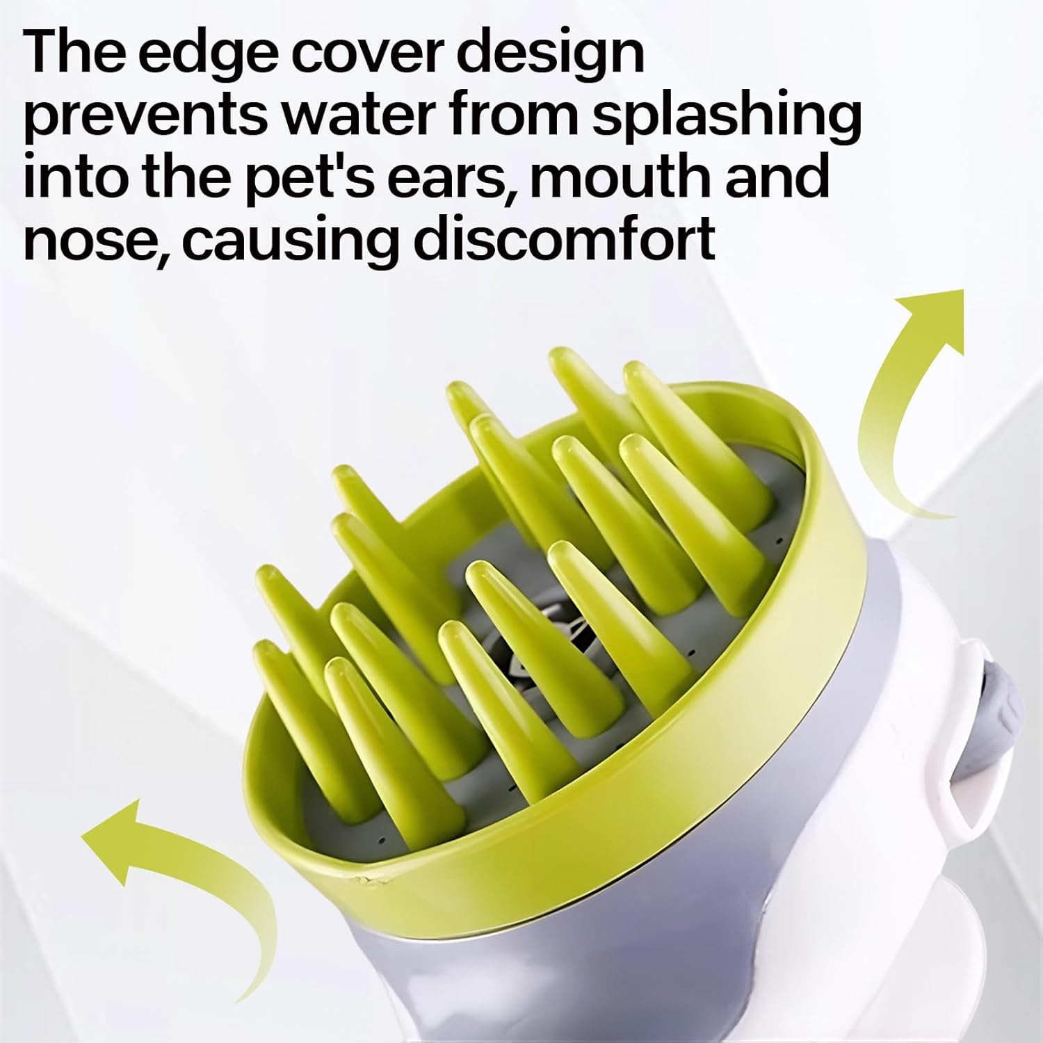 Pet Dog Grooming Shower Head with Massage Brush Functionality and Water-Saving Pause Feature, Shower Grooming Shower Head for Cats and Dogs (White) image number 5