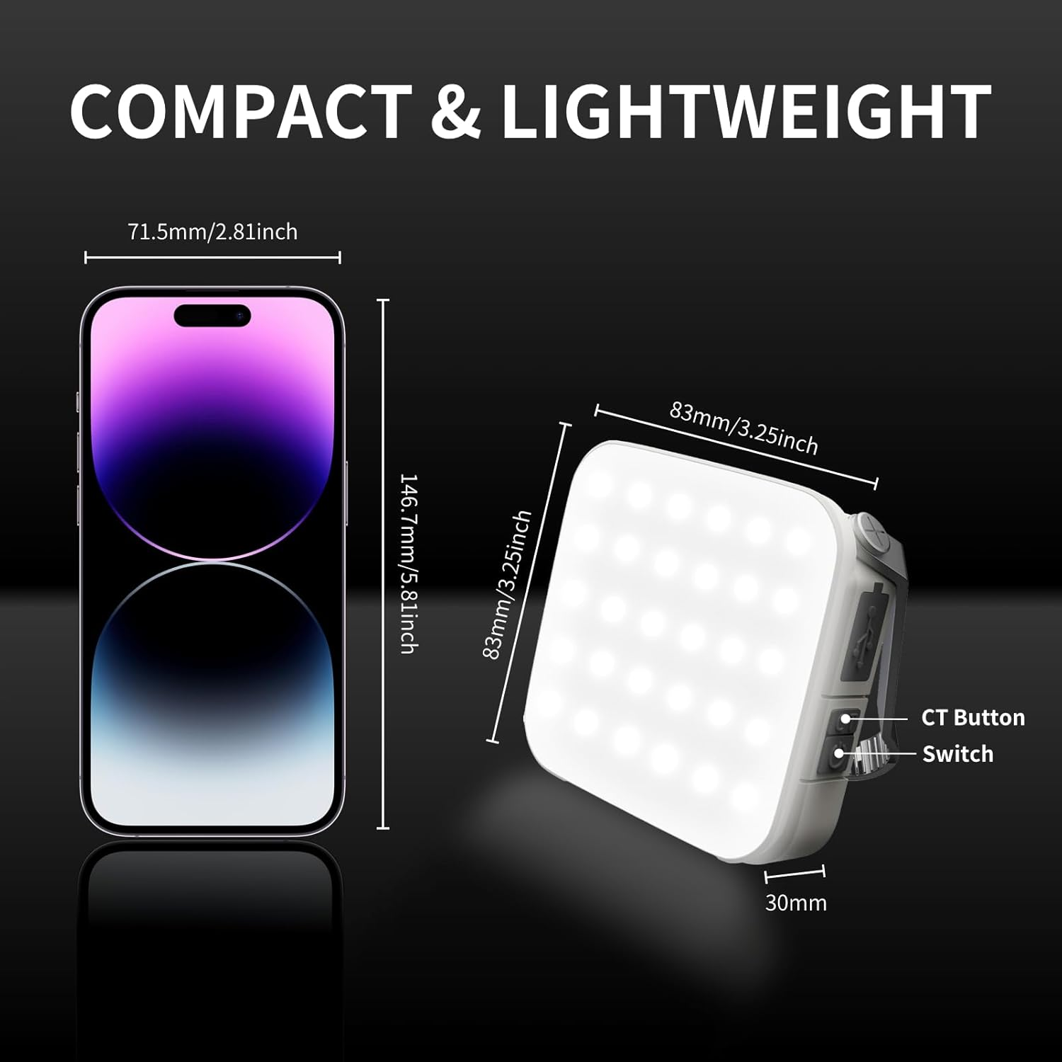 WARSUN Rechargeable LED Lantern &ndash; 1000LM Portable Camp Light, Water-Resistant Rechargeable Lantern for Camping, Hiking, Emergency Use, Great Camping Accessories image number 5