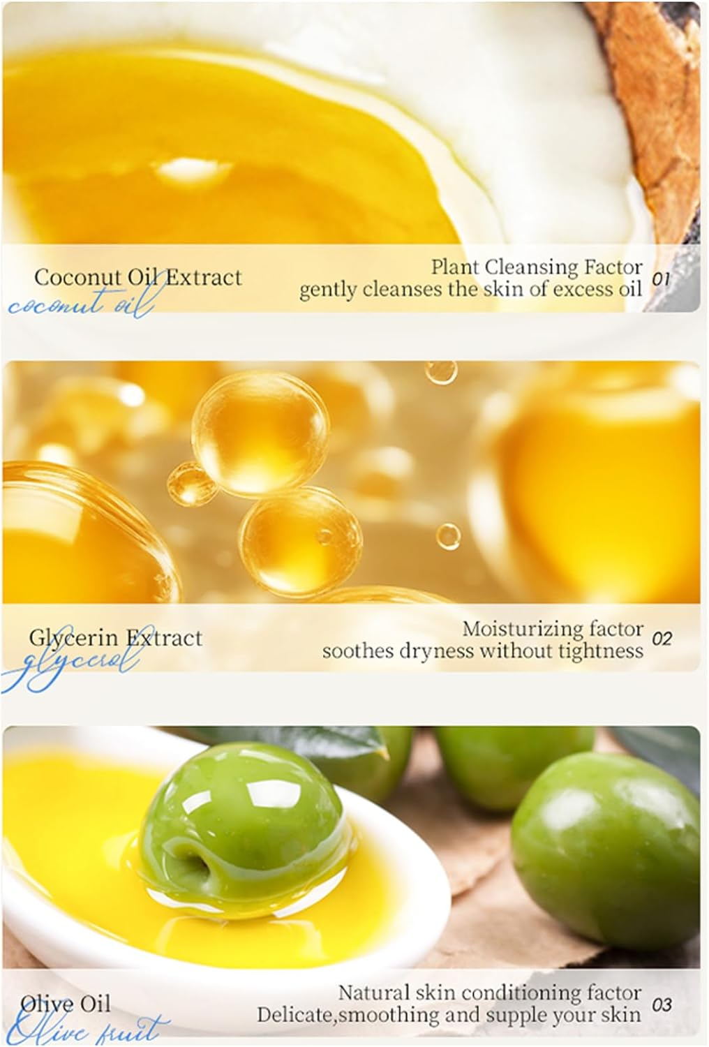 Tiaobug Botanical Essential Oil Soap Bar Handmade with Lavender and Coconut for Gentle Skin Care Natural Cleansing White One Size image number 3