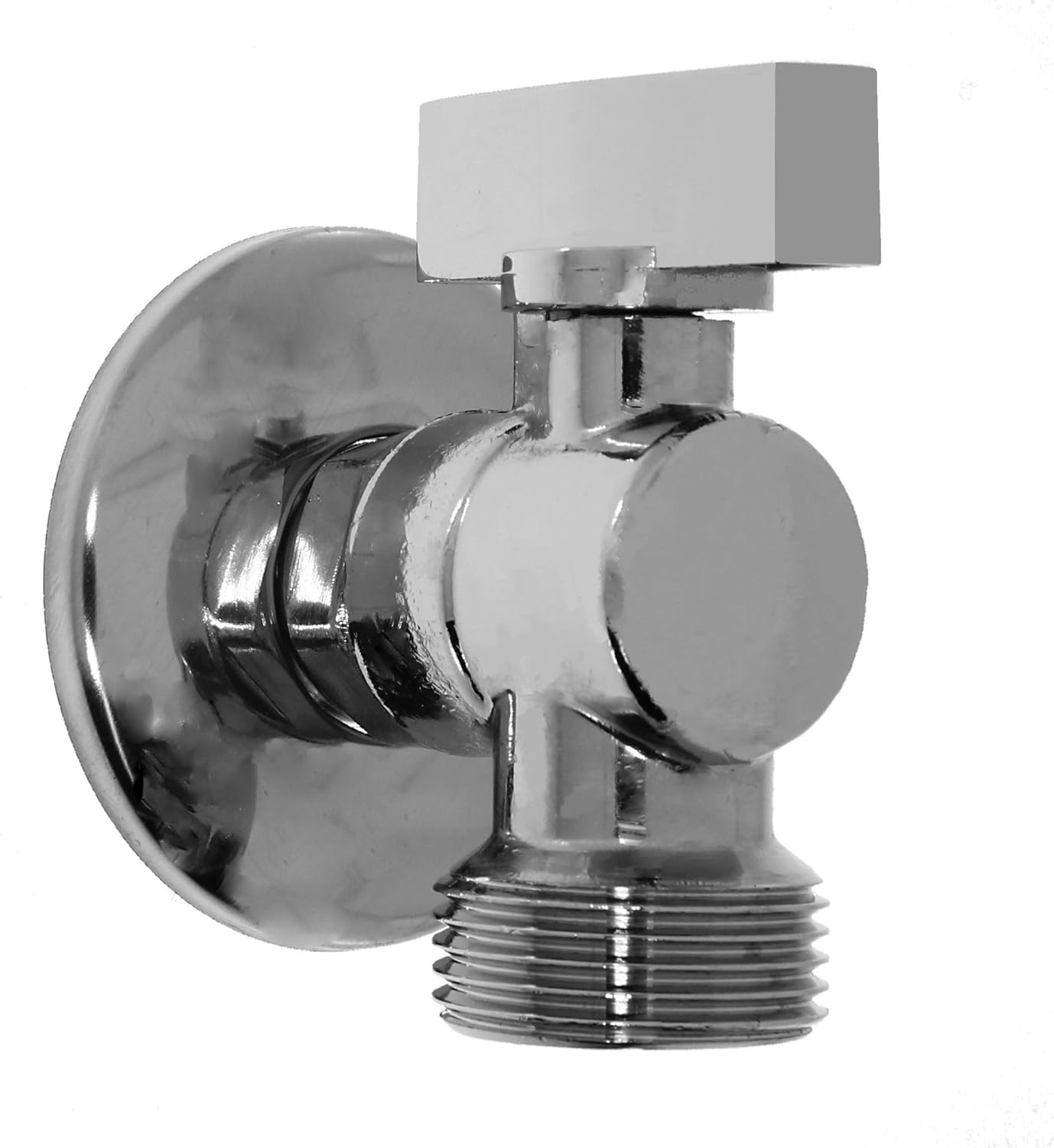 Device Valve / Angle Valve / Outlet Valve with Backflow Preventer 1/2 Inch to 3/4 Inch