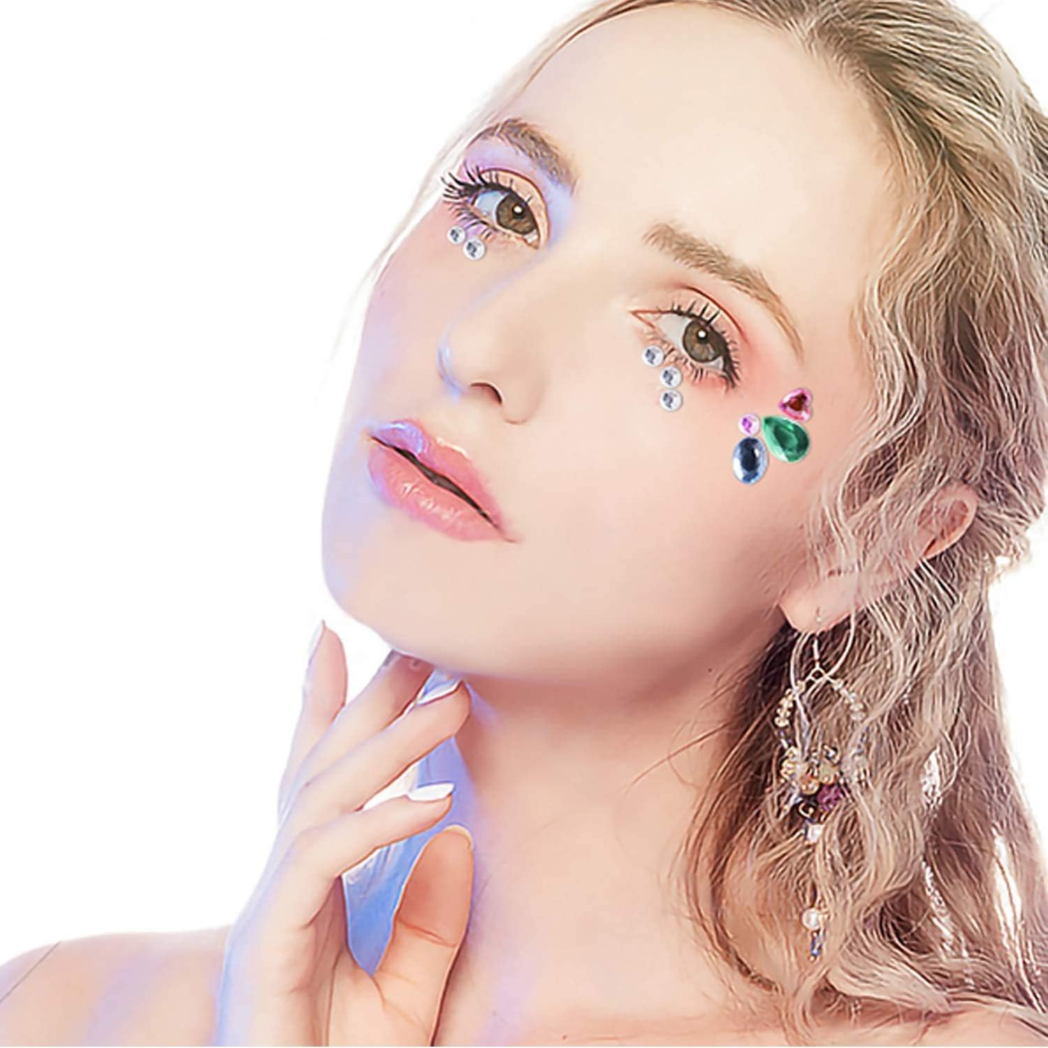 Gem Stickers 1200+ Self Adhesive Jewel for Crafts Sparkly Flatback Rhinestone Stickers Crystal Sticker for Kids DIY