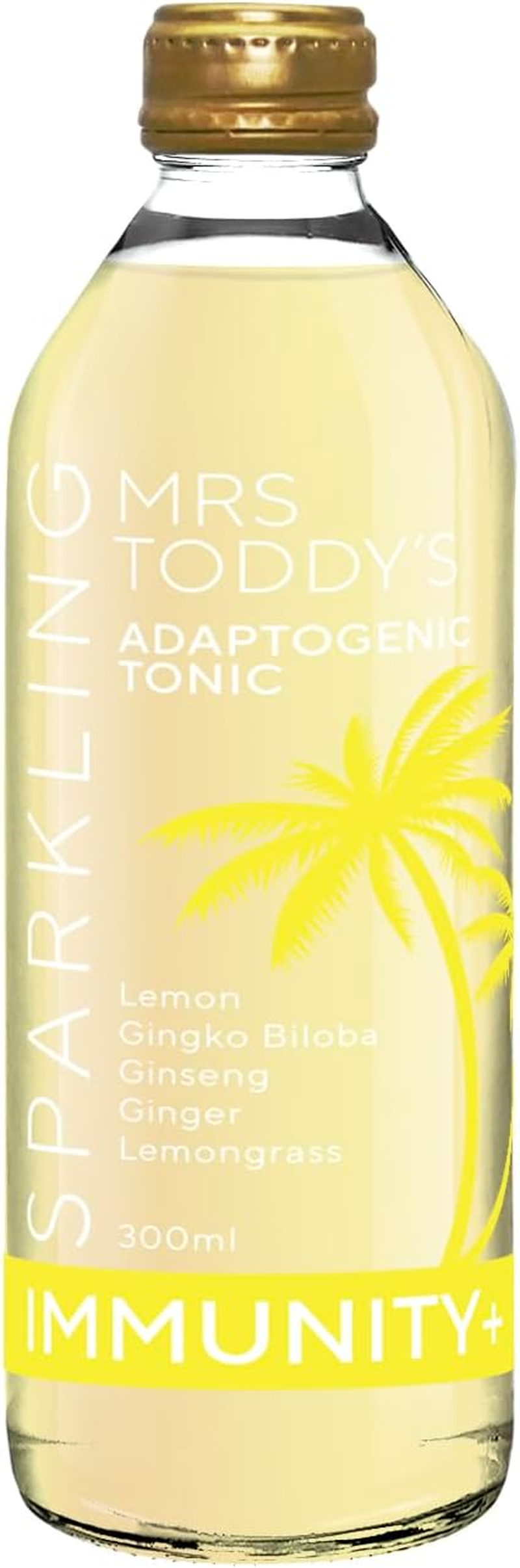 Mrs Toddy&rsquo;S Tonic &ndash; Immunity+ Sparkling Adaptogenic Tonic | Natural Botanical Soda | No Preservatives | Blood Sugar Friendly | 330Ml (Pack of 2) image number 1