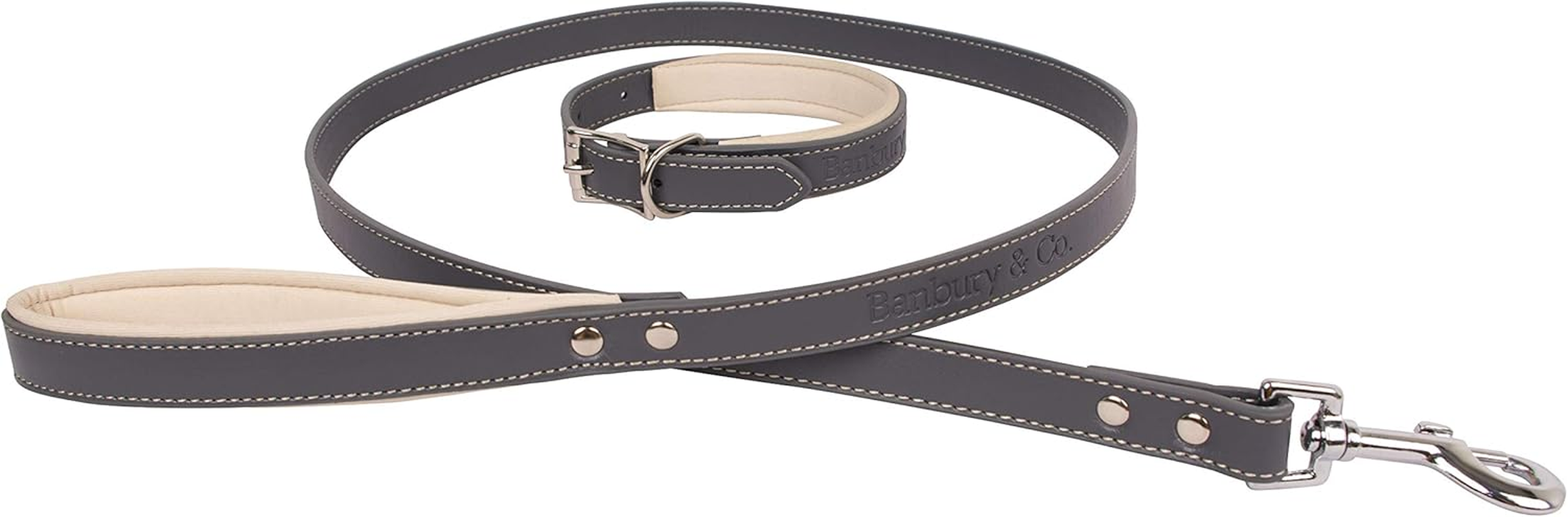 Banbury & Co Luxury Dog Collar & Lead Set image number 1