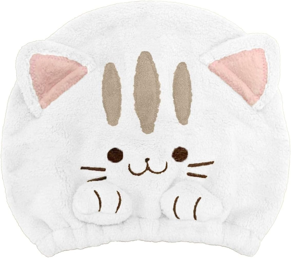 Witty Cat WB-185 Hair Dry Cap, White, Approx. W 10.6 X H 9.4 Inches (27 X 24 Cm)