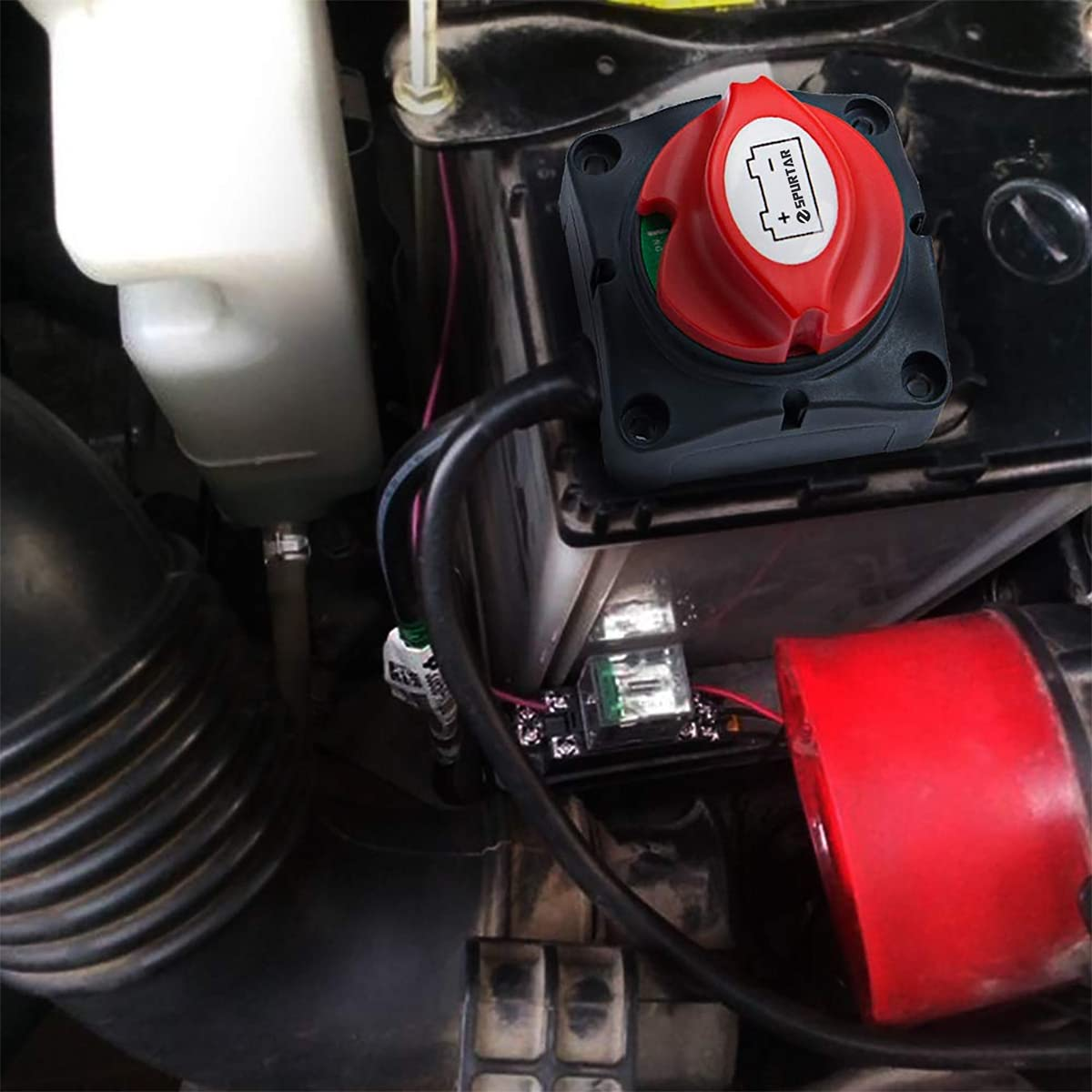 Spurtar Battery Isolator 12V 24V 48V Master Battery Disconnect Switch Battery Kill Switch Shut off Switch for Car for RV ATV UTV Caravan Boat Marine (On/Off) image number 2