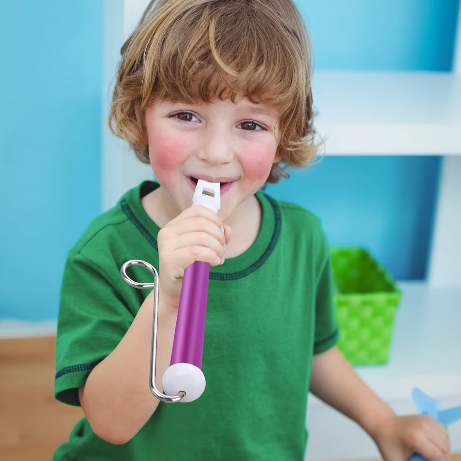 Abeillo Slide Whistle Instrument, Pack of 2 Plastic Sliding Whistle with Stainless Steel Glide Bars for Boys and Girls for Practising Music, Professional Musical Instrument for Beginners image number 6