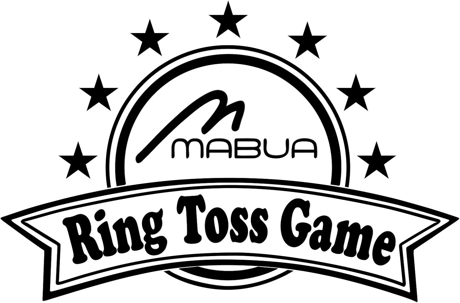 MABUA Ring Toss Game for Outdoor 25 Ropes, 5 Pegs,1 Carry Bag Yard, Outdoor Games for Adults &ndash; Ring Toss Rings, Backyard, Horse, Fun, Lawn, Outside, Indoor, Ring Toss Games (10 Quoits Ropes) image number 6