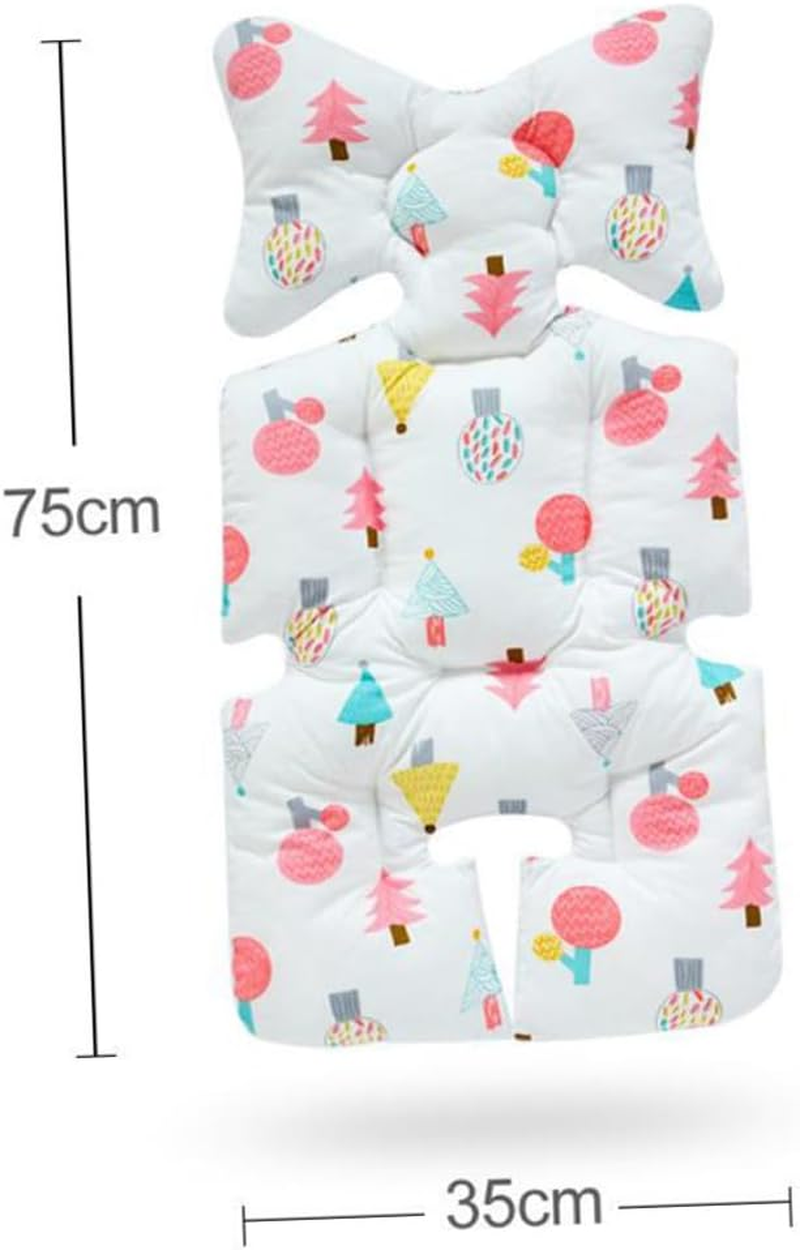 Breathable Cotton Cart Seat Cushion Thickened Soft Stroller Mat for Comfort and Support Suitable for Stroller and Dining Chair Use in All Seasons image number 5