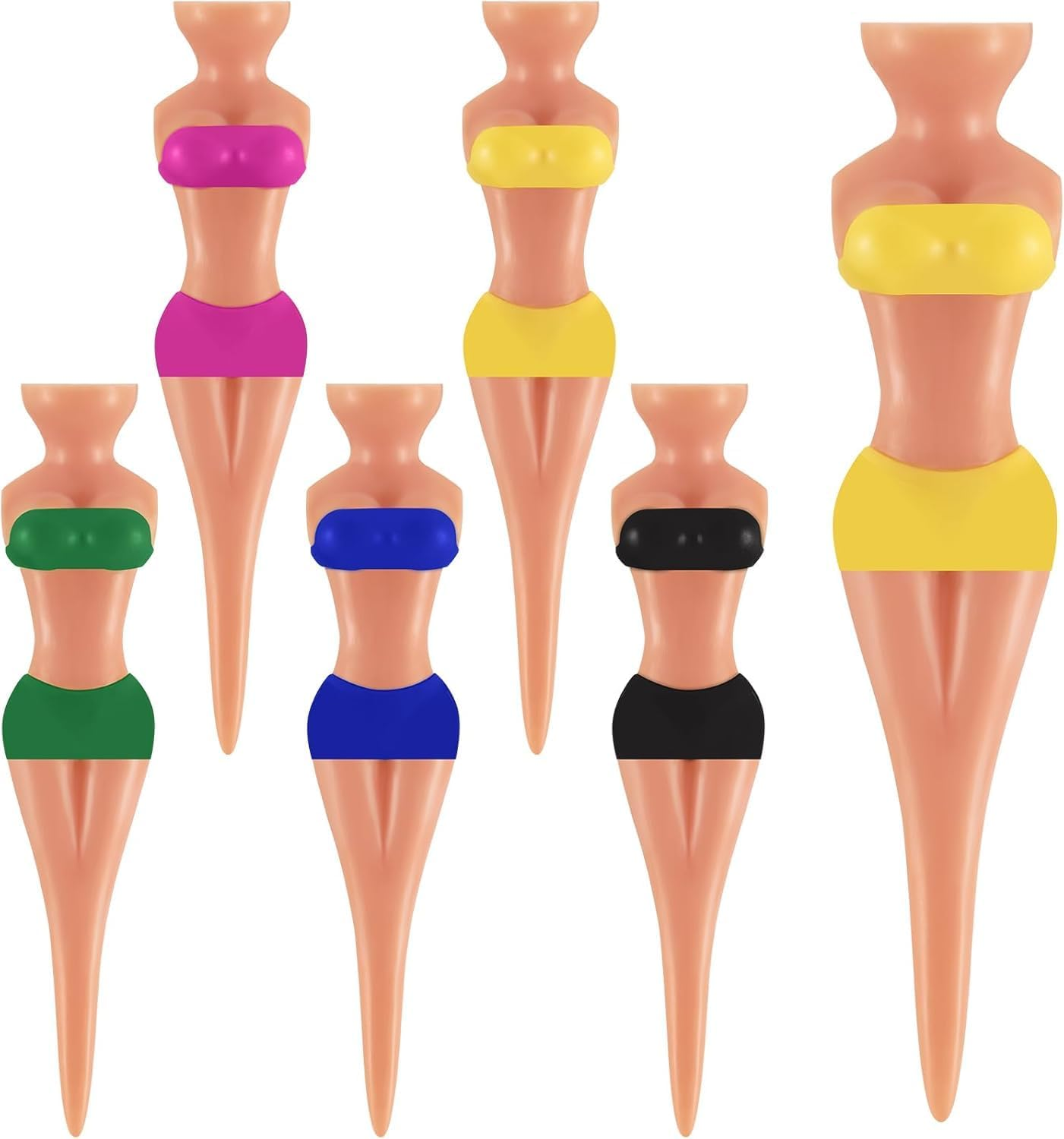 15 Pieces Funny Golf Tees Lady Girl Golf Tees, 76 Mm/ 3 Inch Plastic Pin up Golf Tees, Home Women Golf Tees for Golf Training Accessories Uncle Father Present Men Gift Bachelor Party image number 2