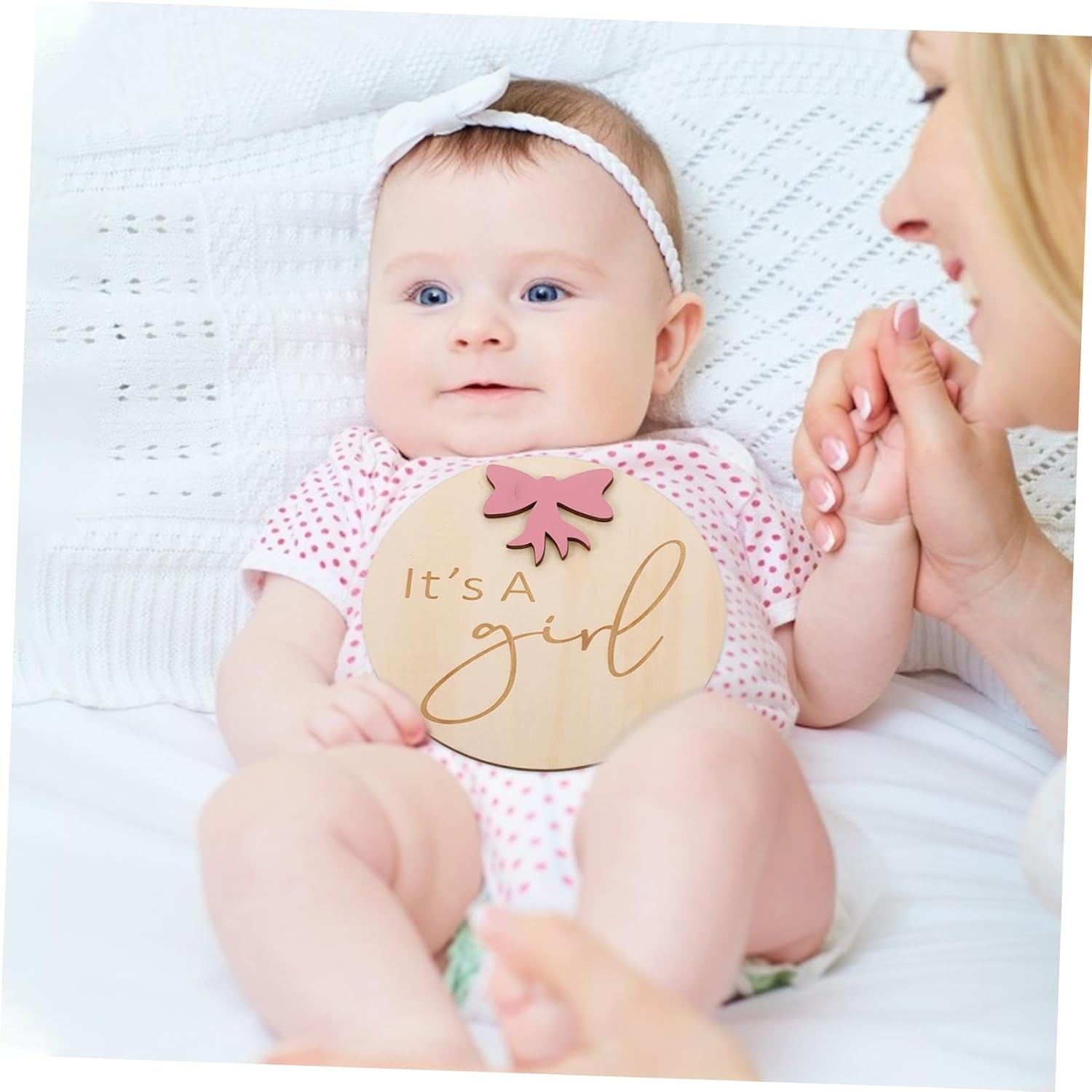 Rustic Wooden Birth Announcement Sign Newborn Shower Photo Prop Nursery Decor