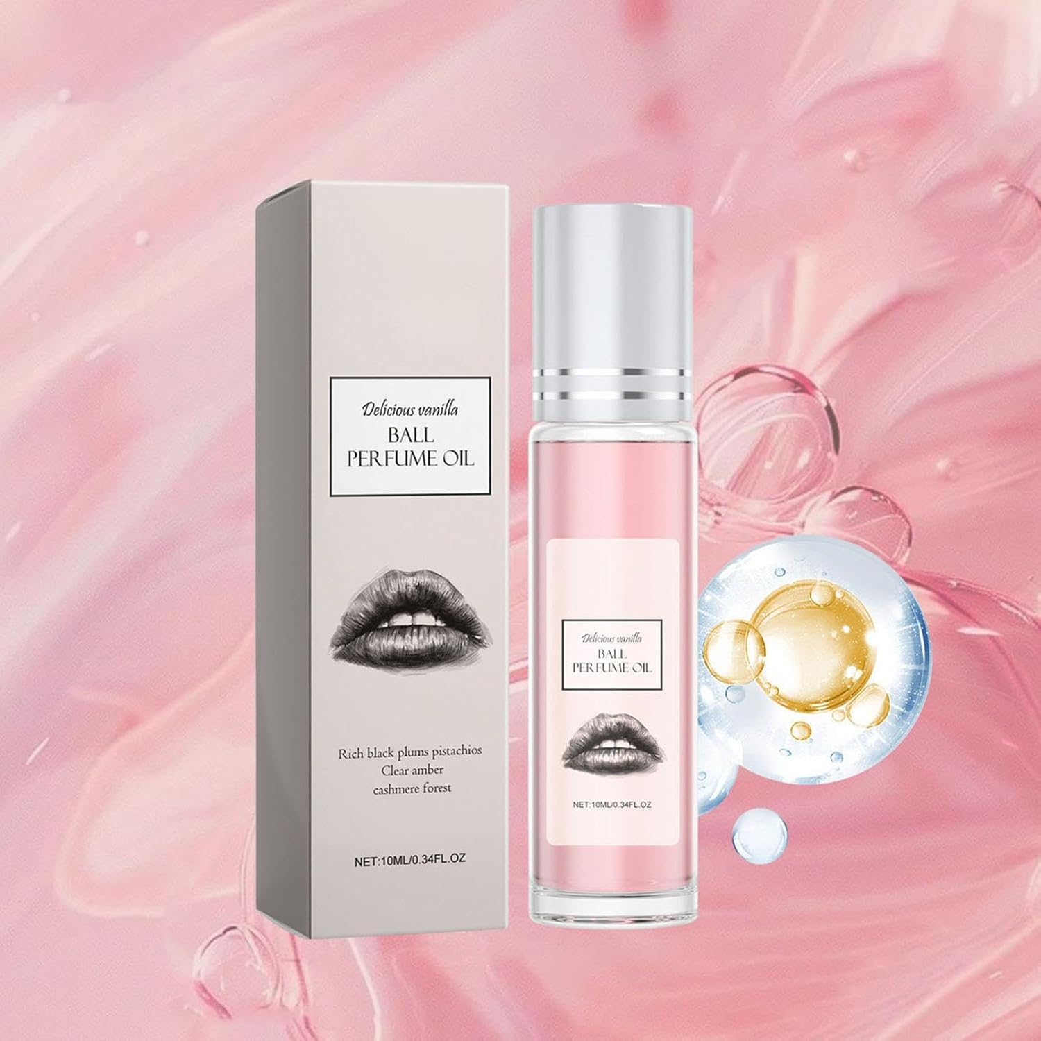 Fragrance Oil Roll, Concentrated Perfume Rollerball, Clean Perfume Long-Lasting Scents, Conveniently Carry, 10Ml, for Women, Girls, Teens