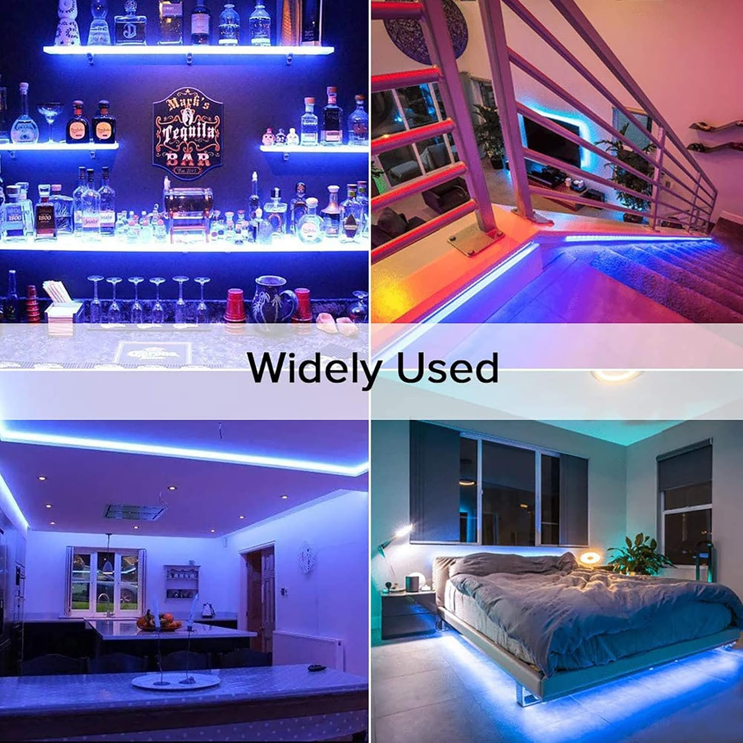 GOMING 24 V 5 M COB LED Strip Blue LED Strip 480 LED/M LED Strip Self-Adhesive High Brightness Not Waterproof IP20 Light Strip for Indoor Home Decoration (Power Supply Not Included) image number 5