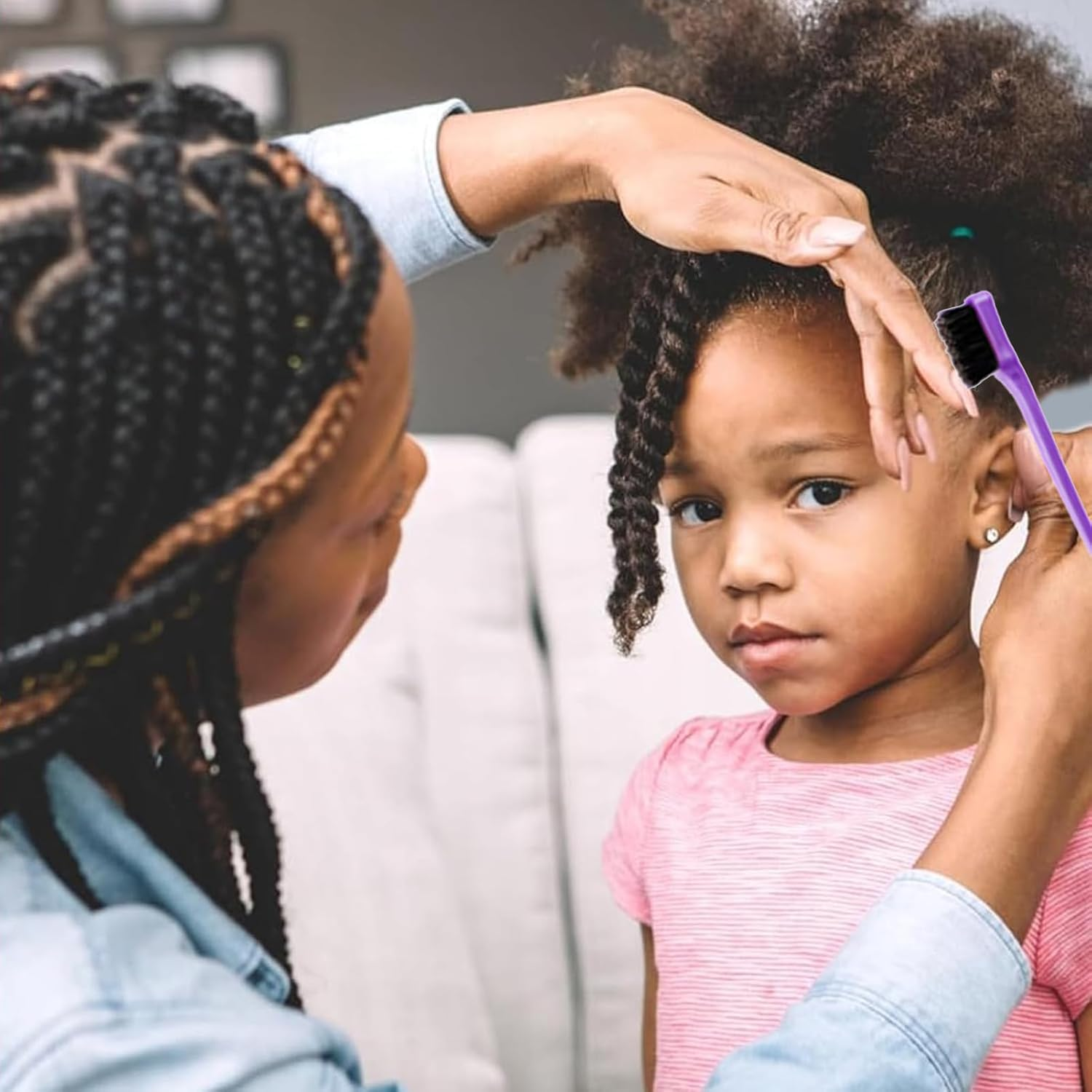 Qkbuza Hair Comb Set | Tail Brush - Detangling Hairbrush Portable Small Comb Tool for Barber Salon Parting Women Girls Braiding