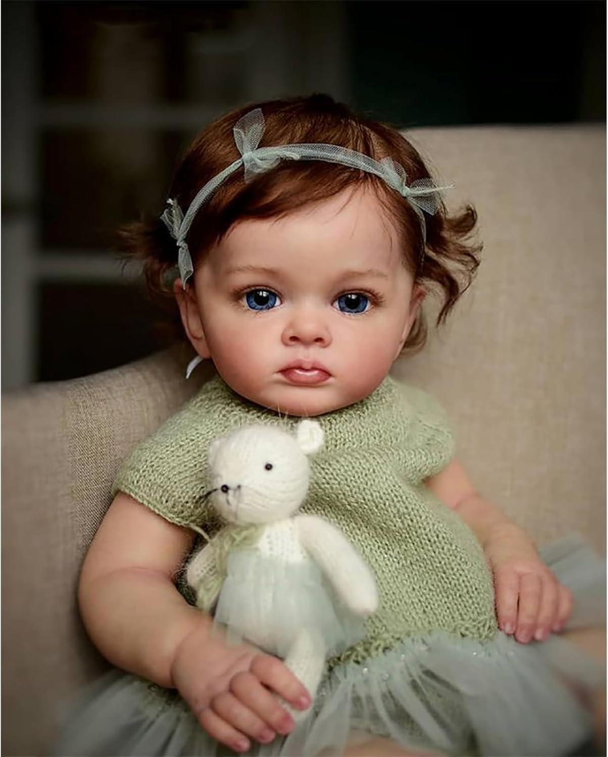 Reborn Dolls 22 Inch - Realistic Reborn Baby Dolls Toddler Girl Lifelike Baby Vinyl Limbs & Soft Cloth Body Feeding Kit Toys Birth Certificate Accessories Gifts for Kids Age 3+
