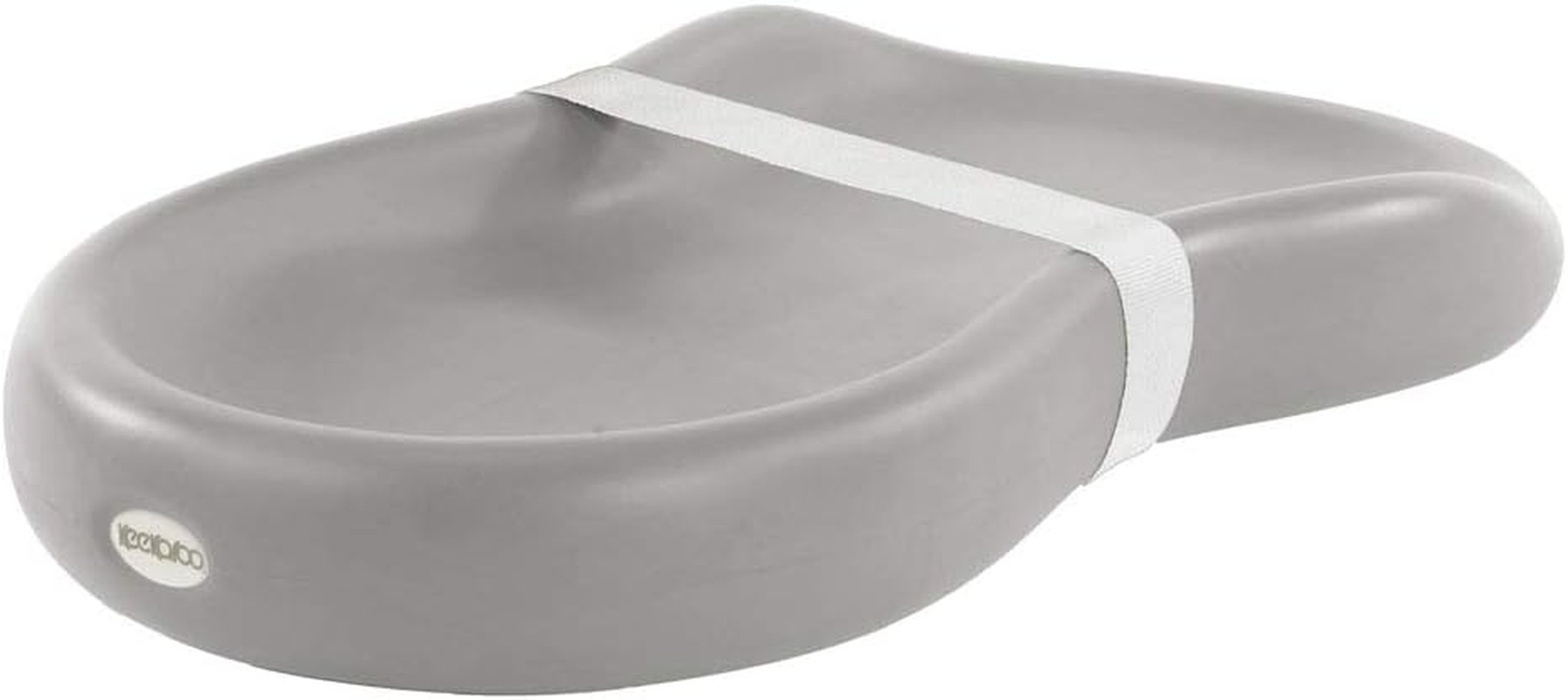 Keekaroo Peanut Changer Grey &ndash; the Original Made in USA Easy-To-Clean Changing Pad and the Only Shell over Foam, Fully Water Repellant