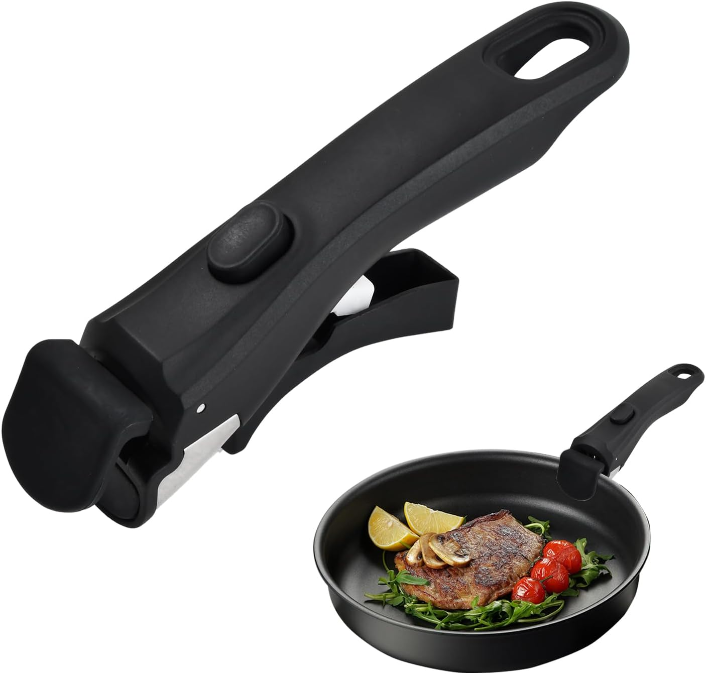 Detachable Pan Handle &ndash; 19 Cm Heat-Resistant, 5 Kg Load, Universal Fit for Saucepans & Frying Pans, Anti-Scald Grip image number 2