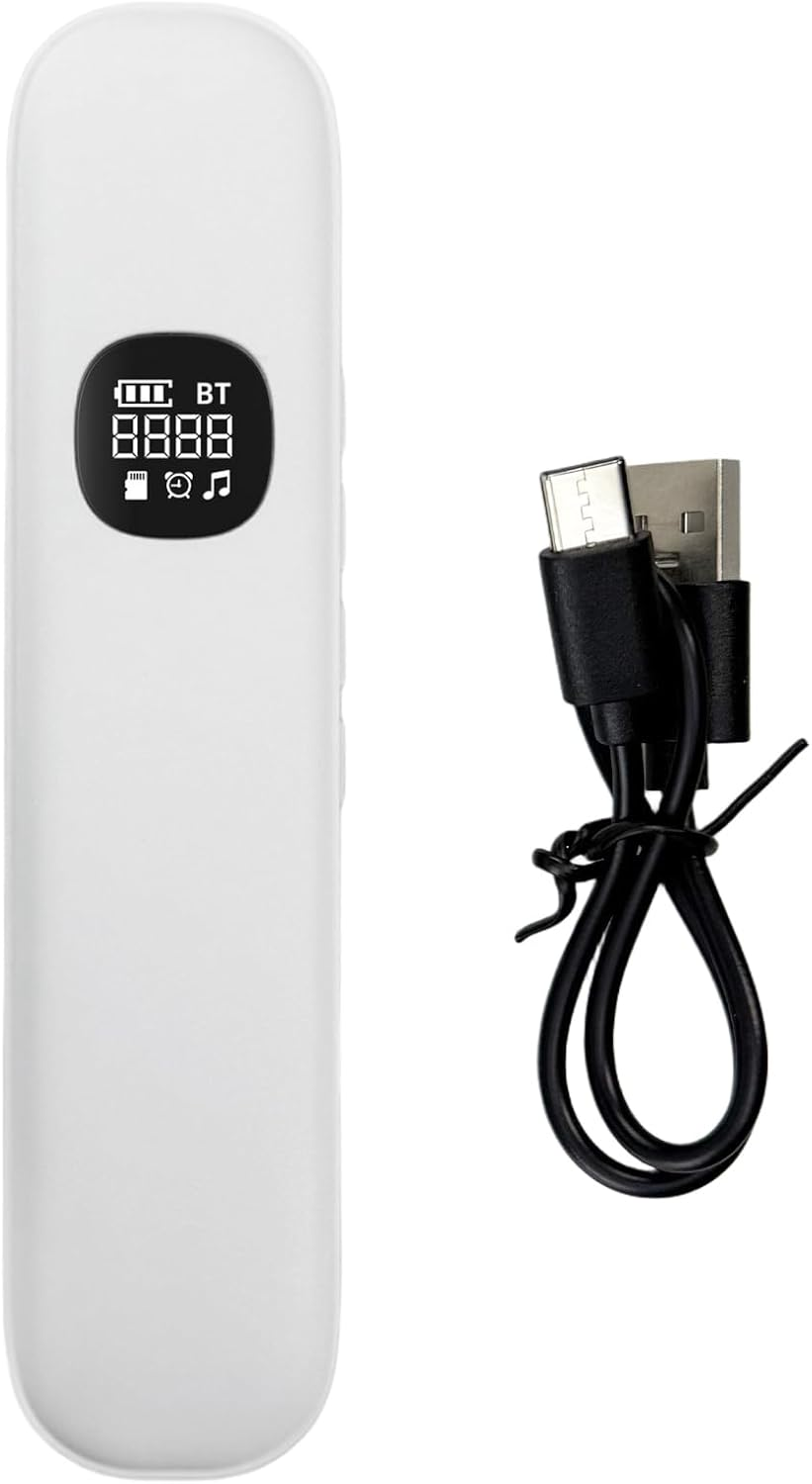 Bluetooth Pillow Speaker, Bone Conduction Sleeping Speaker with Timer Function and Stereo Bass Noise under Pillow Speaker for Sleeping Sounds/Meditation/Deep Sleeping(White)