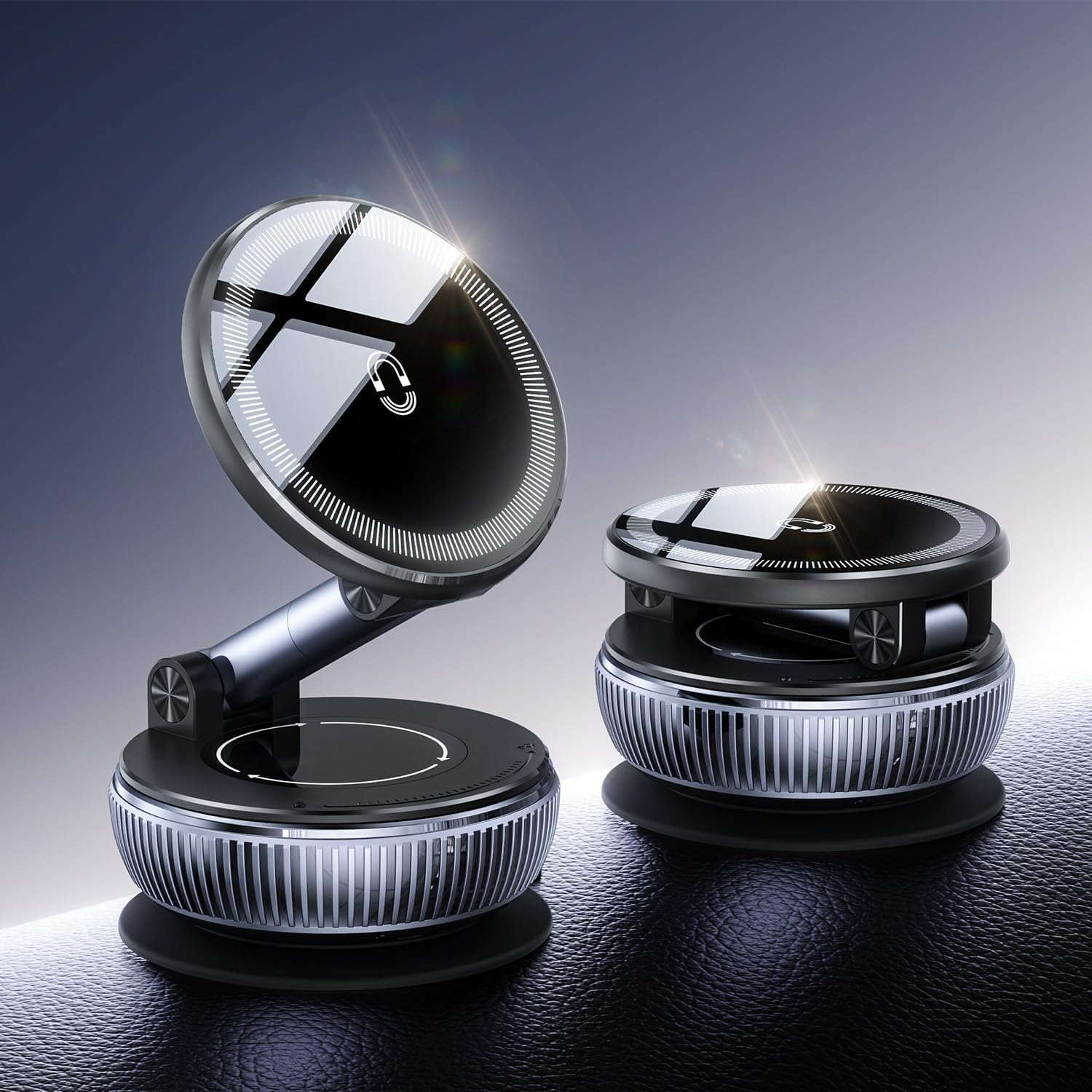 Magnetic Car Phone Holder with 360&deg; Rotation and Reinforced Ultra Suction Cup for Easy Installation - Universal Dashboard or Windshield Mount, Compatible with Magsafe, Iphone, and Android Devices image number 6