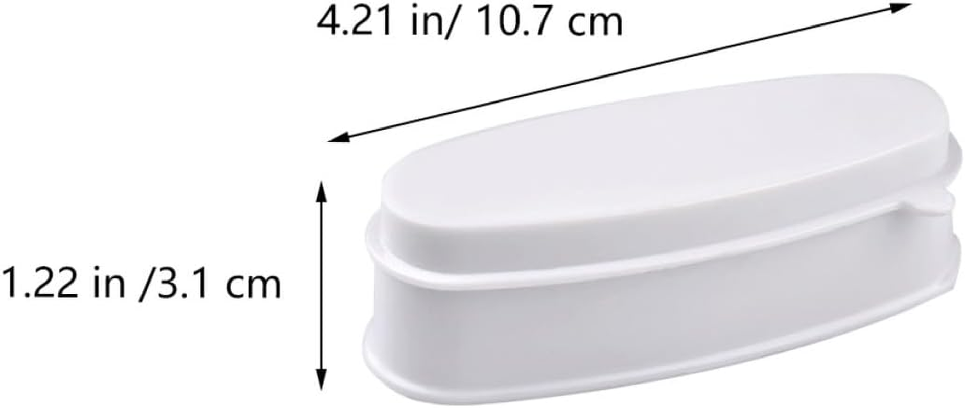 Garneck 2Pcs Nail Dipping Powder Tray Plastic French Dip Holders with Ergonomic Arc Design for Home Manicure Nail Care and DIY Use image number 1