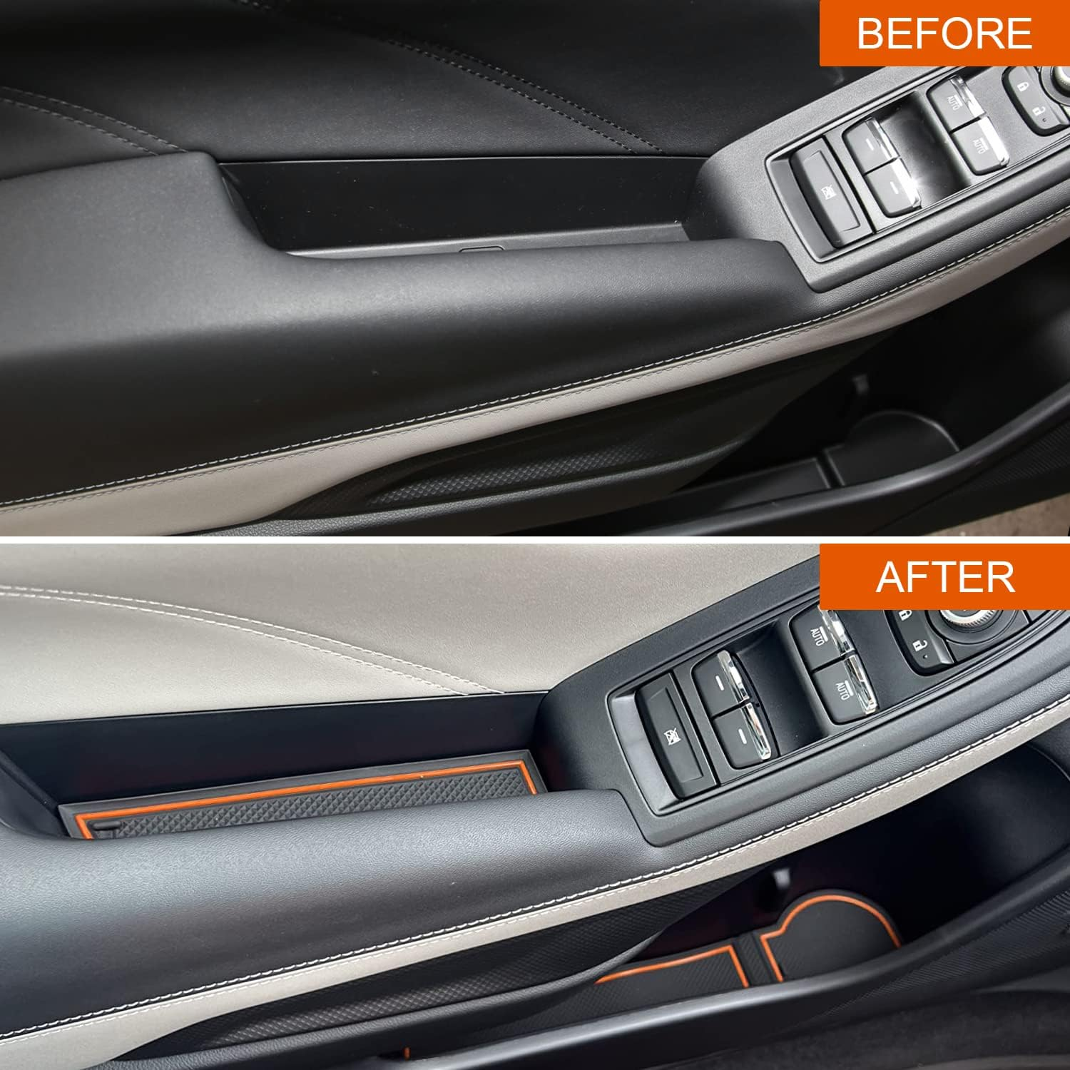 17PCS Car Interior Liners & Cup Holder Mats Fit for Subaru Forester 2019-2024, Interior Non-Slip anti Dust Cup Holder Inserts, Door Pocket Liners Interior Accessories image number 2