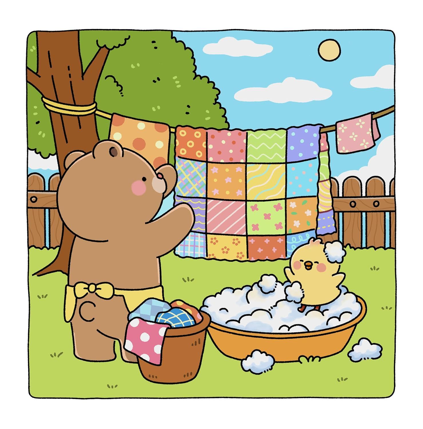 Gummy & Pecky: Super Cute Coloring Book for Adults and Teens about Besties and Their Heartwarming Adventures image number 3