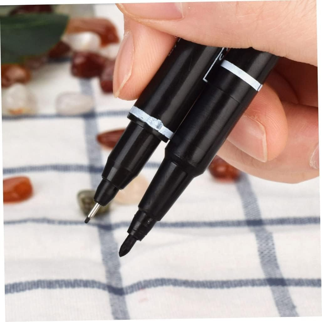 Tattoo Marker Pen Waterproof Skin Marking Pencil Fine Point Body Ink Pen Black 3PCS Temporary Tattoos image number 3