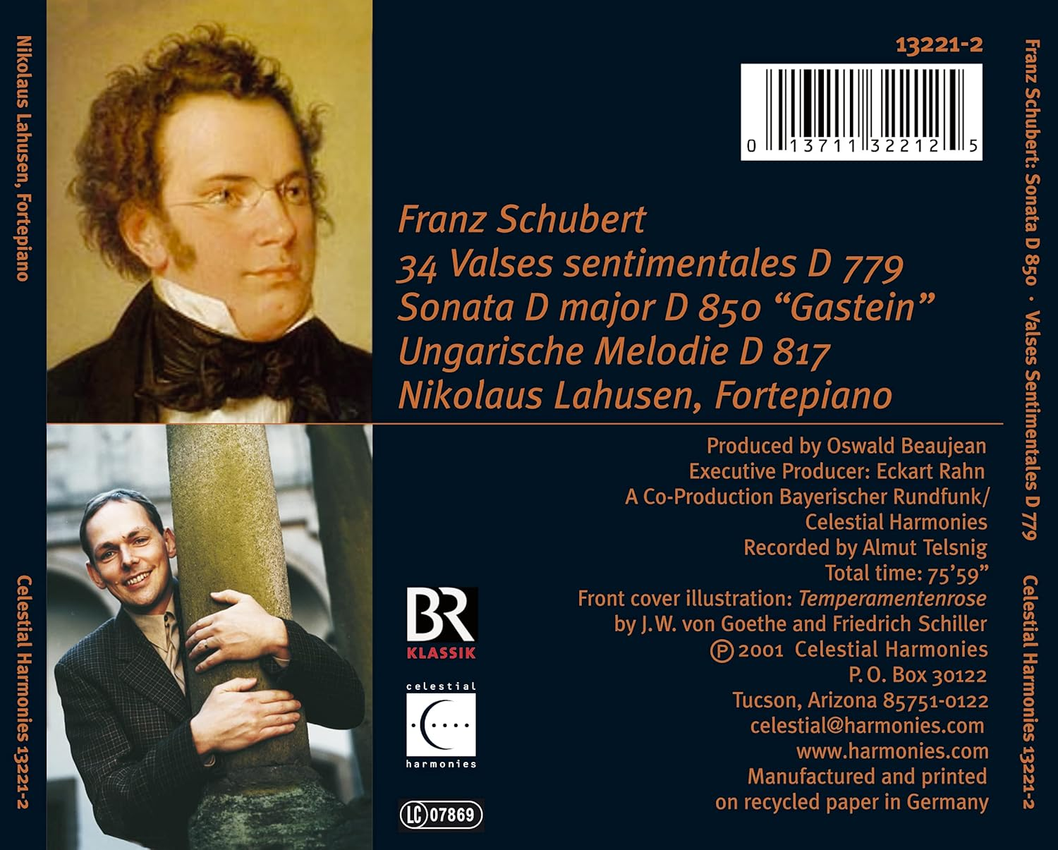 Franz Schubert 34 Valses Sentimentales D. 779 Sonata D Major D. 850 "Gastein" Ungarische Melodie D. 817 image number 1