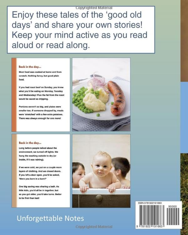 Frugal Ways in Bygone Days: Lively, Dementia-Friendly, Vision-Friendly Reading to Prompt Reminiscence image number 1