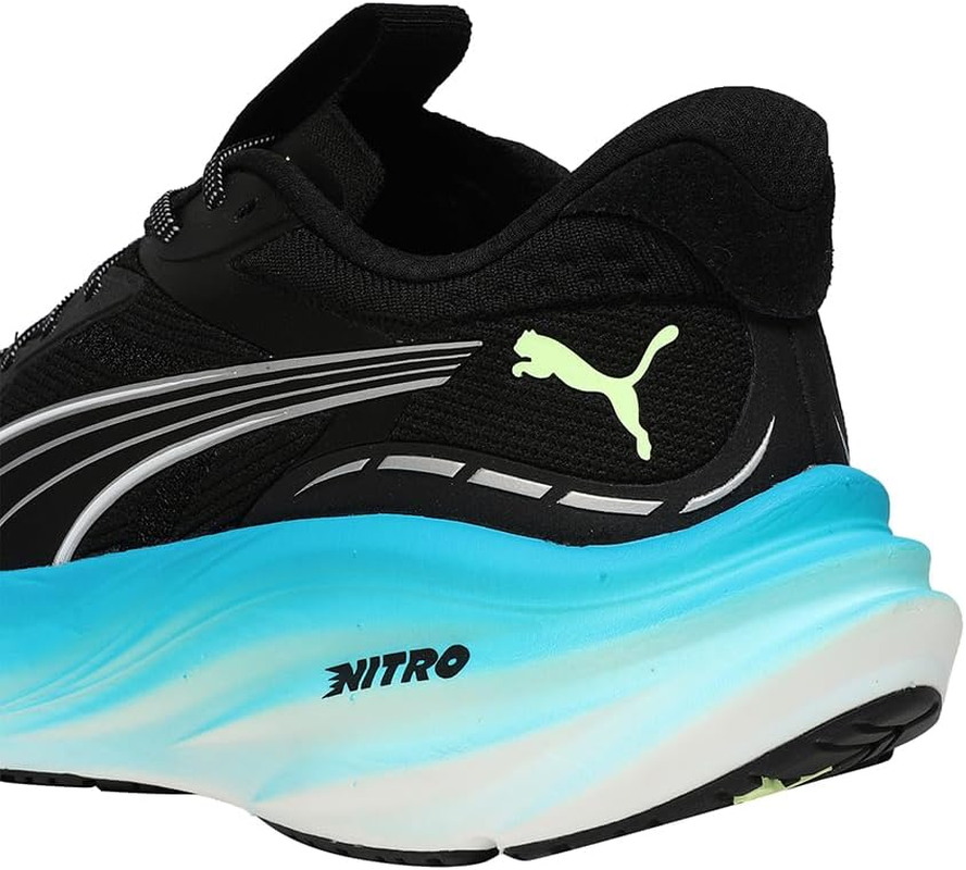 Puma Men'S Magnify Nitro 3 Running Shoes Neutral Shoes Puma Black-Speed Blue - Black 42.5 image number 5