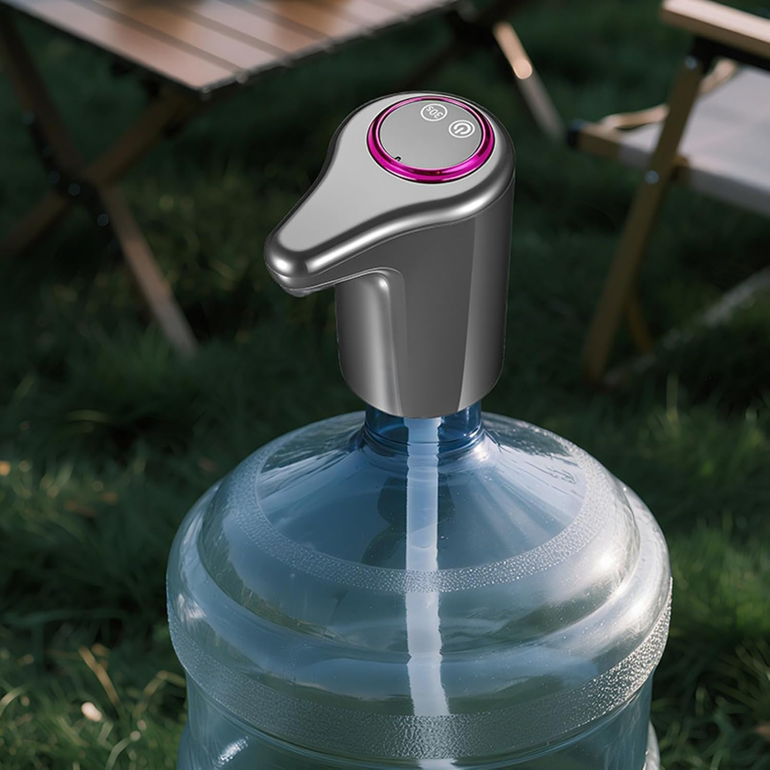 Electric Water Pump,Usb Charging Water Dispenser for Cooler - Drinking Pump for Hiking Travel Dorm Room Camping RV Trip Studio Home Countertop Commercial image number 4