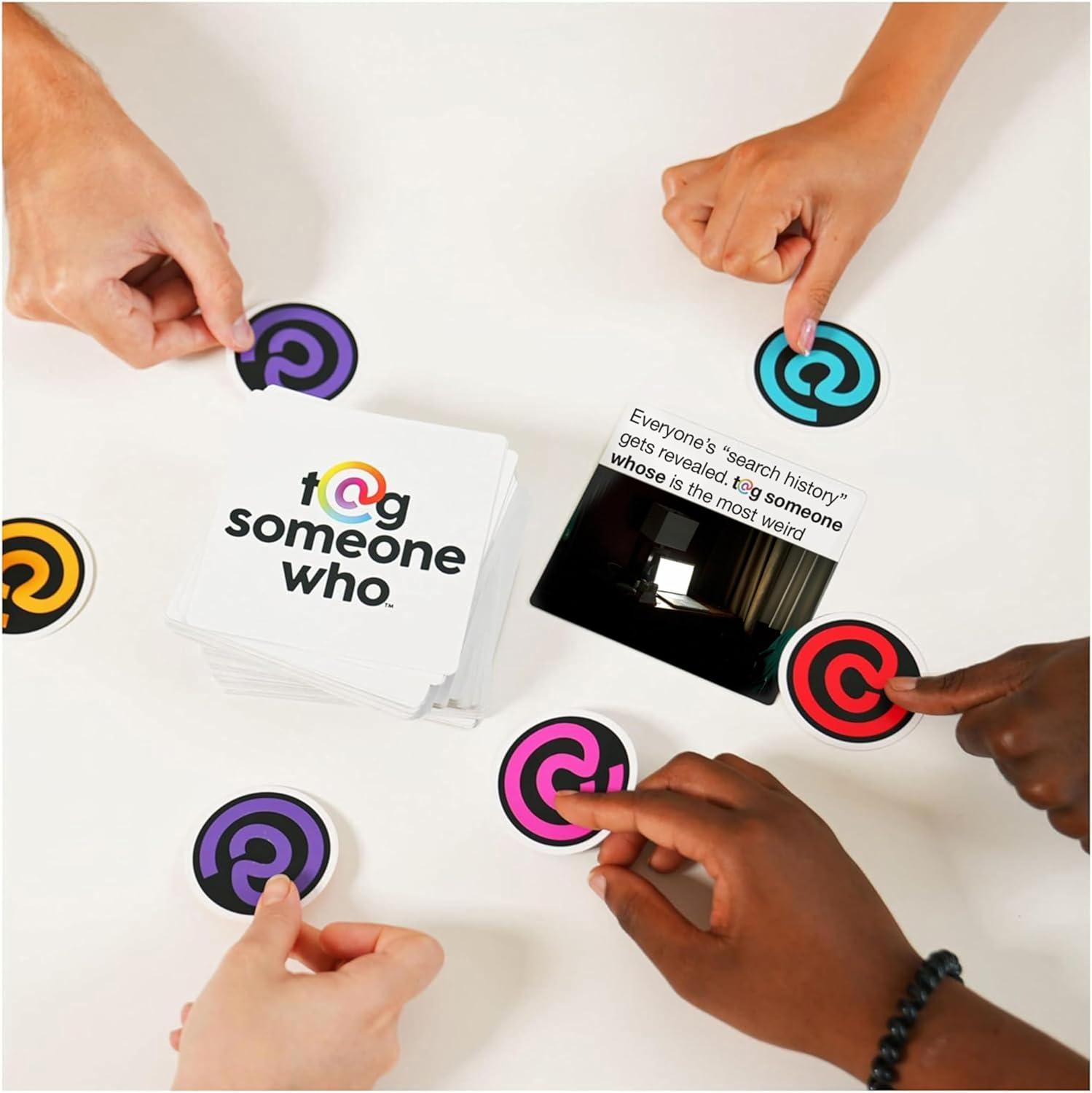 Spin Master Games Tag Someone Who - the Online Phenomenon, Now a Hilarious Party Game for Friends, Family, College, Birthdays & More, for Adults 18+ image number 1